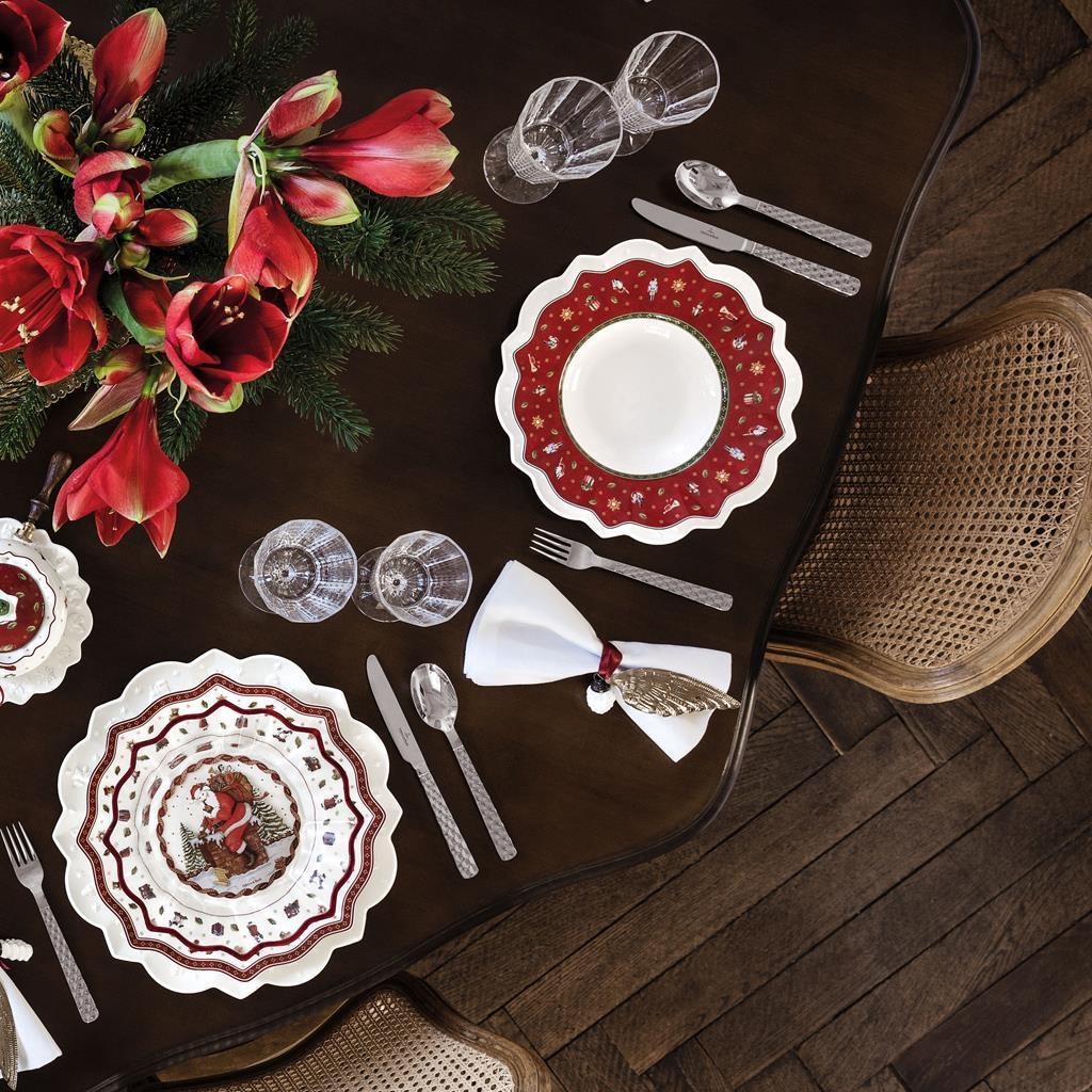 Villeroy & Boch Geschirr-Set »Tafelservice Toy's Delight 12er Set rot« Mikrowellengeeignet