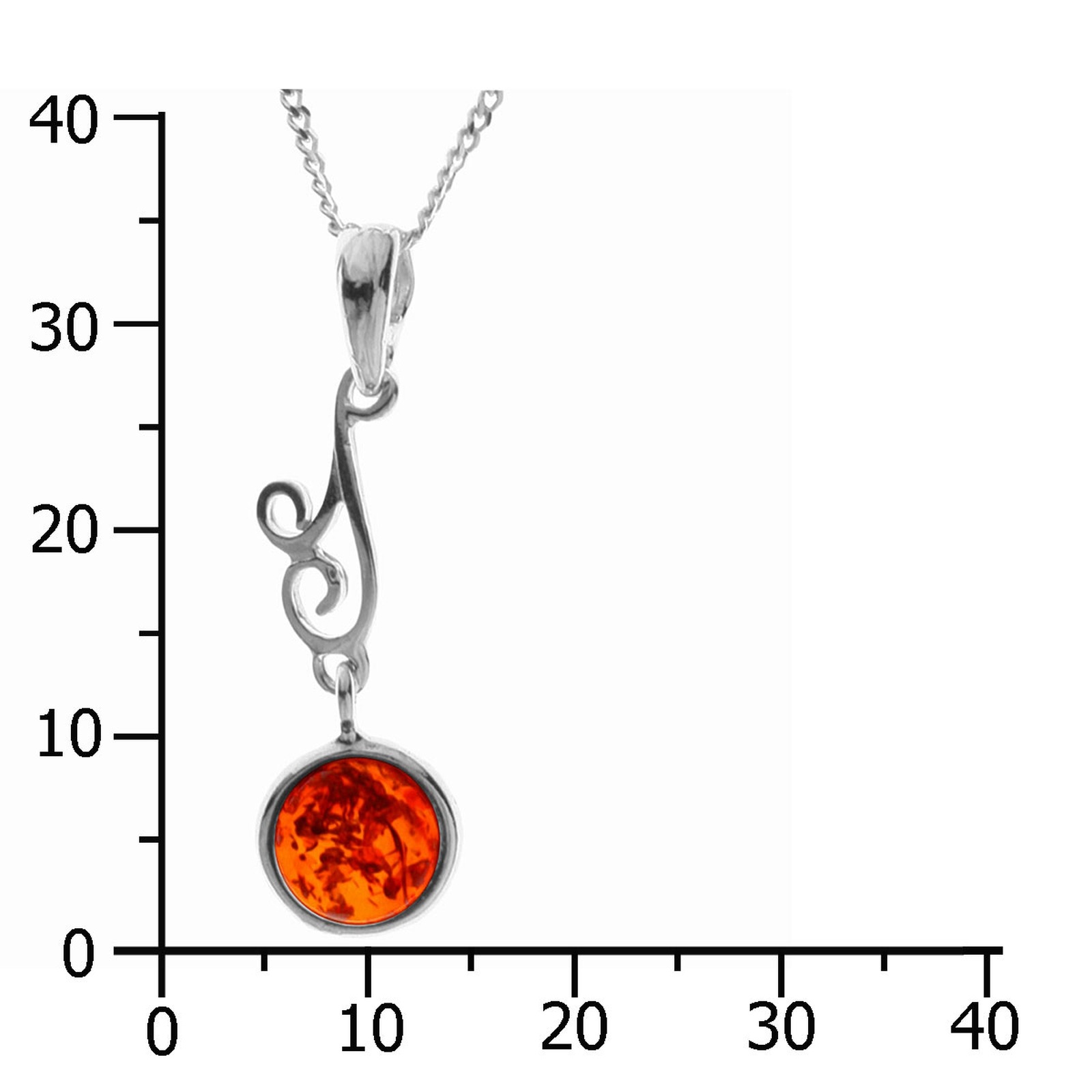 OSTSEE-SCHMUCK Kette mit Anhänger »- Hanne - Silber 925/000 - Bernstein«