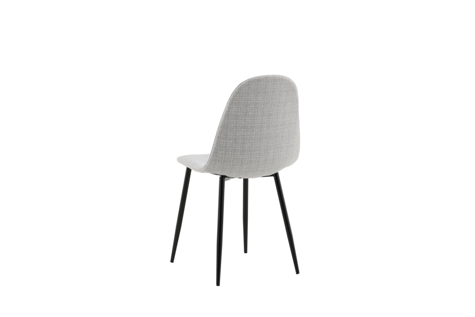 Venture Home Esszimmerstuhl »Polar, 2er-Set Esszimmerstühle in Schwarz-Stoff, 150 kg belastbar« () 2 Stk.Polsterstuhl, Stoffbezug, Metallbeine, abgerundet, zeitlos