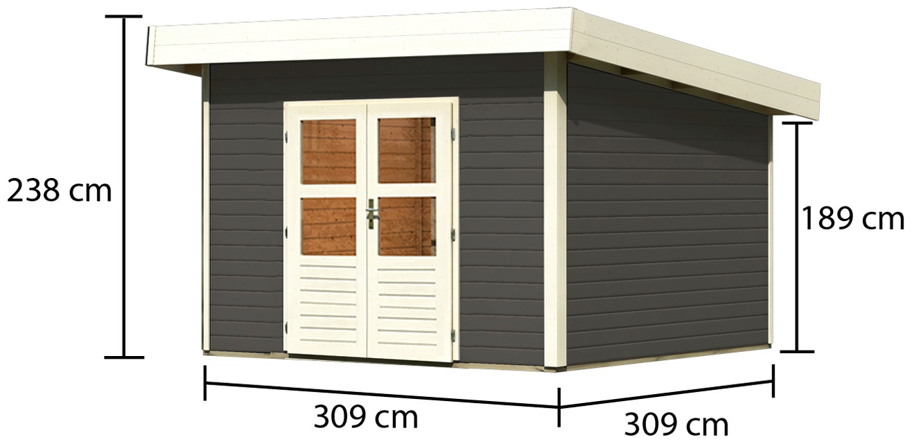 Karibu Gartenhaus »Perlsee 3«