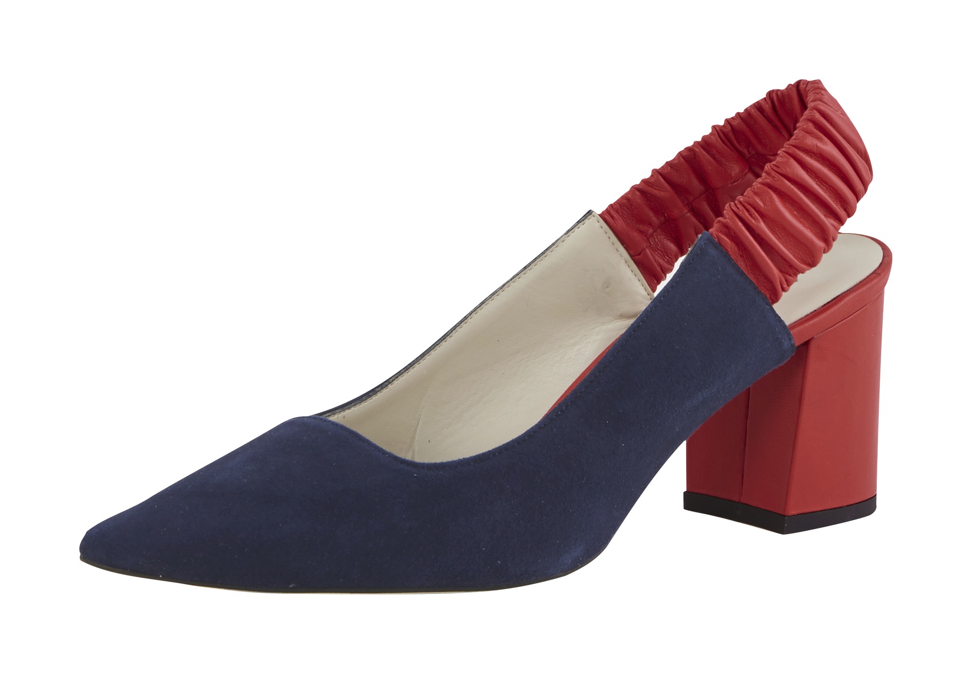 Slingpumps im Farbmix