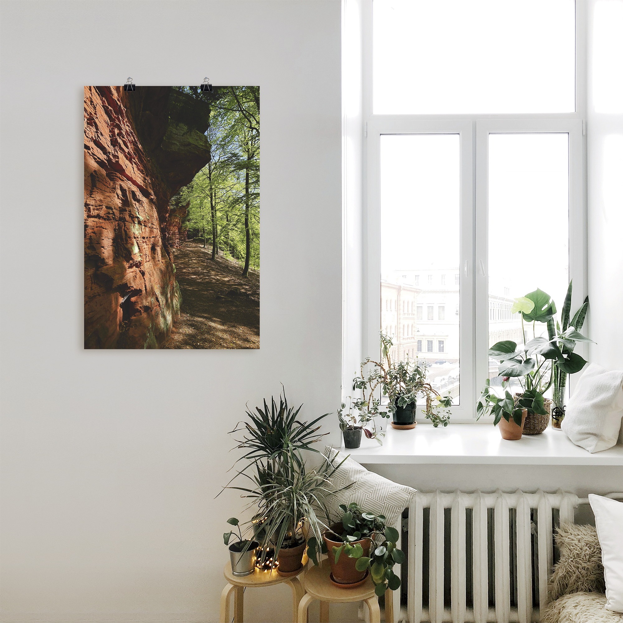 Artland Wandbild »Altschlossfelsen I«, Felsen, (1 St.), als Alubild, Leinwandbild, Wandaufkleber oder Poster in versch. Größen