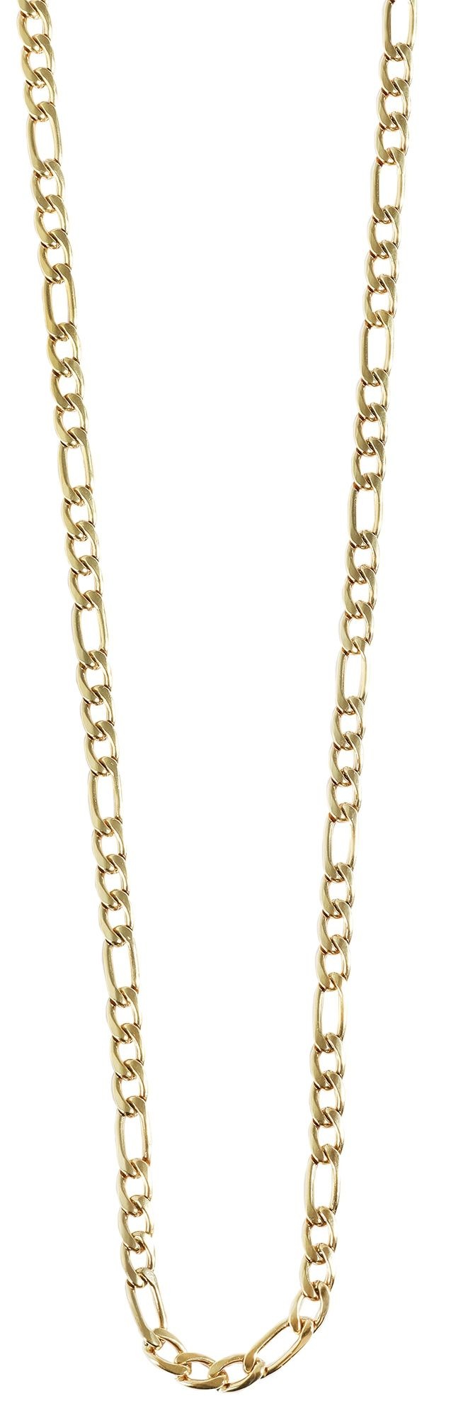 Adelia´s Gliederkette »Unisex Halskette ¿ Figarokette aus Edelstahl 60 cm«