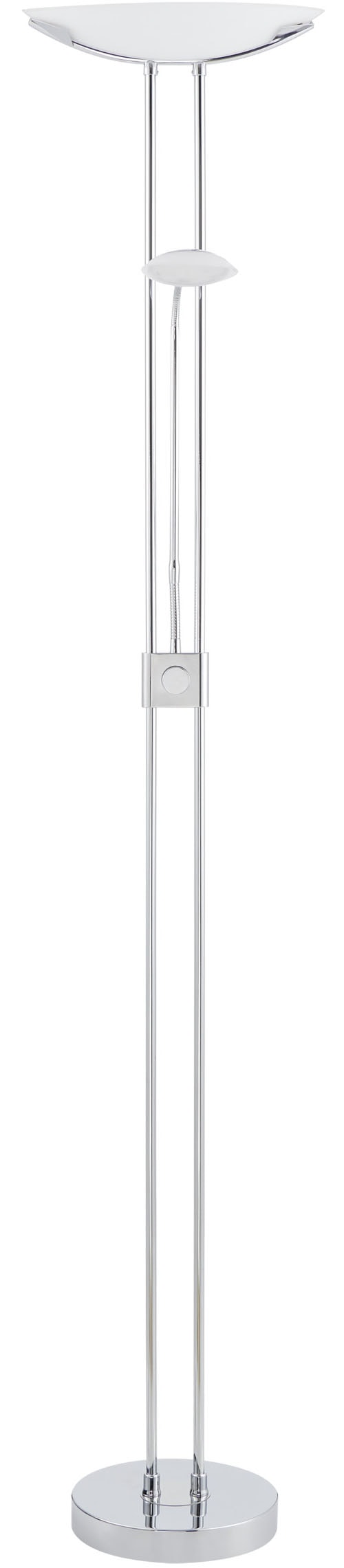 EGLO Stehlampe »BAYA LED Stehlampe - Stahl - LED;LED;LED - 20W;2,5W;2,5W - IP20« LED-Modul 1 Stk. Warmweiß Standleuchte, Leselampe, Wohzimmer, Schlafzimmer, L36 x H180 cm