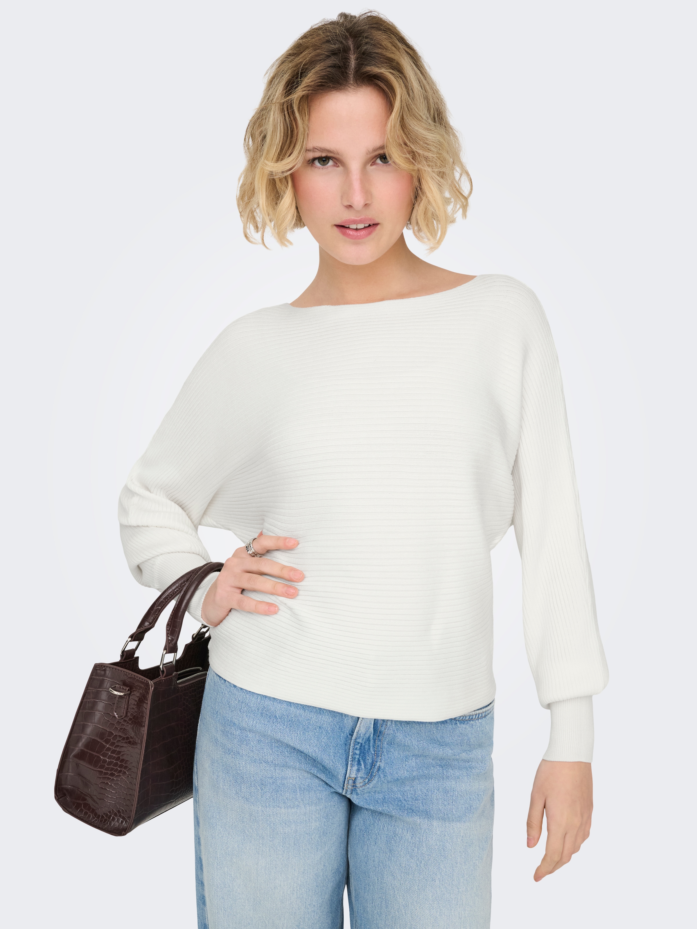 ONLY Strickpullover »ONLADALINE L/S SHORT PULLO KNT NOOS« Viskosemischung, regular fit