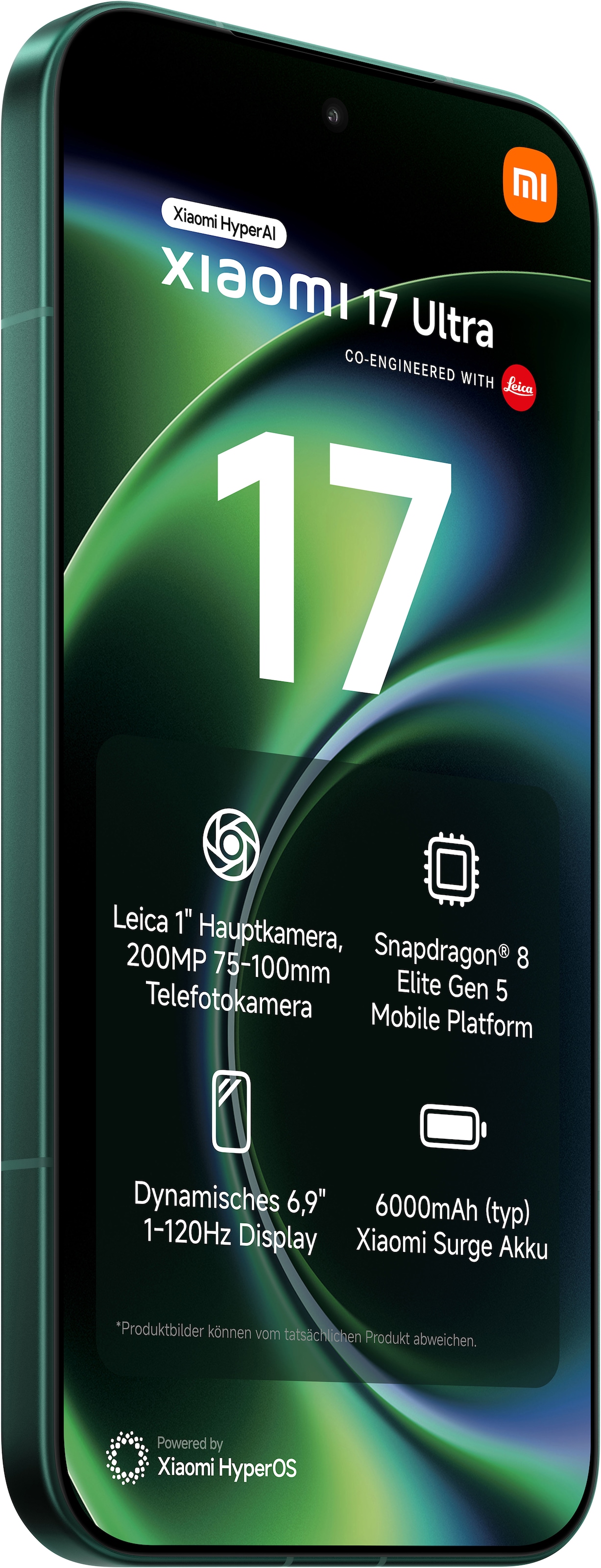 Xiaomi Smartphone »17 Ultra 16+512GB« Starlit Green