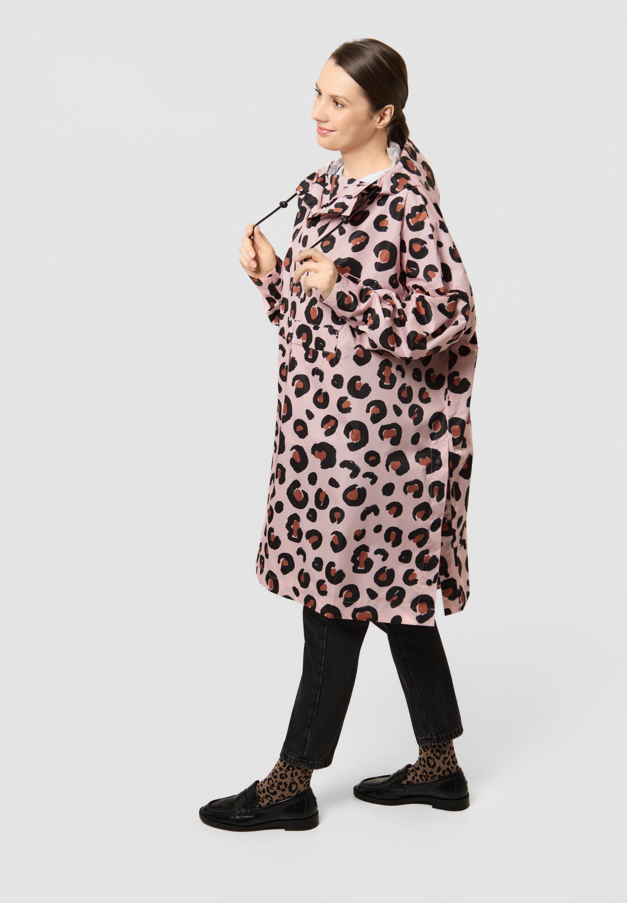Codello Regenjacke »Codello Poncho« mit Kapuze mit Leomuster