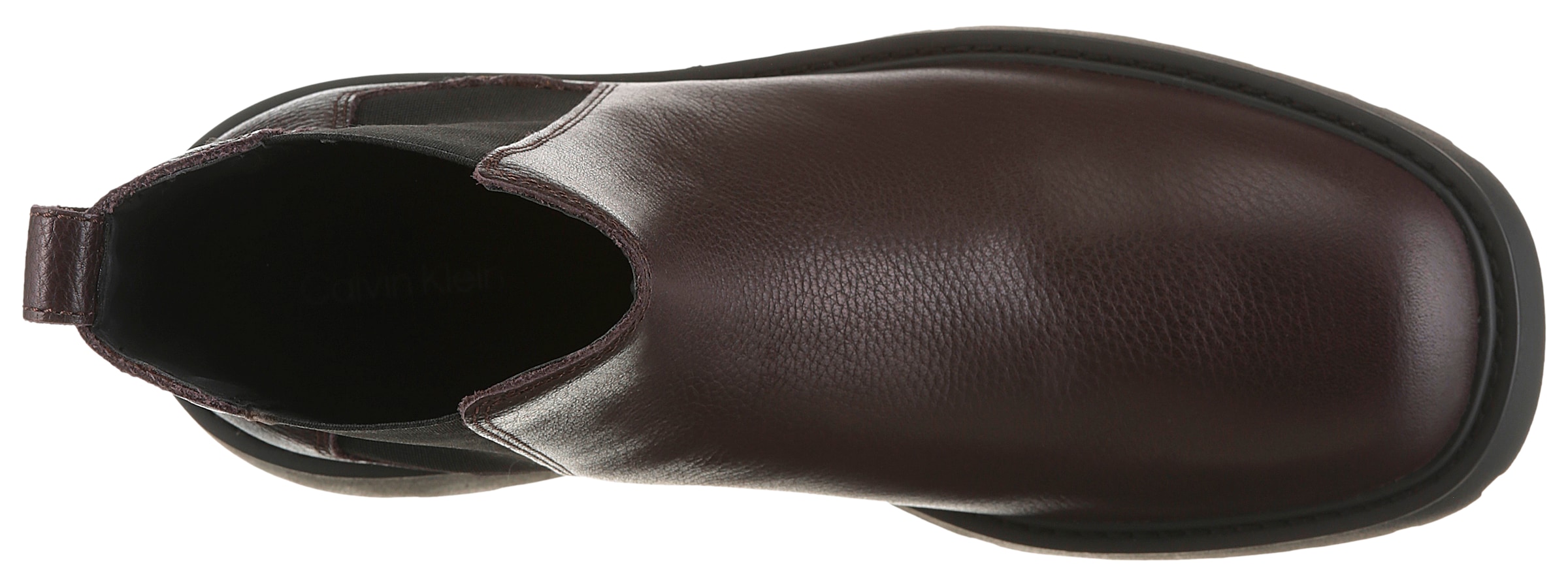 Calvin Klein Jeans Chelseaboots »CHUNKY CHELSEA BOOT LTH«, Schlupfboots, Stiefelette in bequemer Form