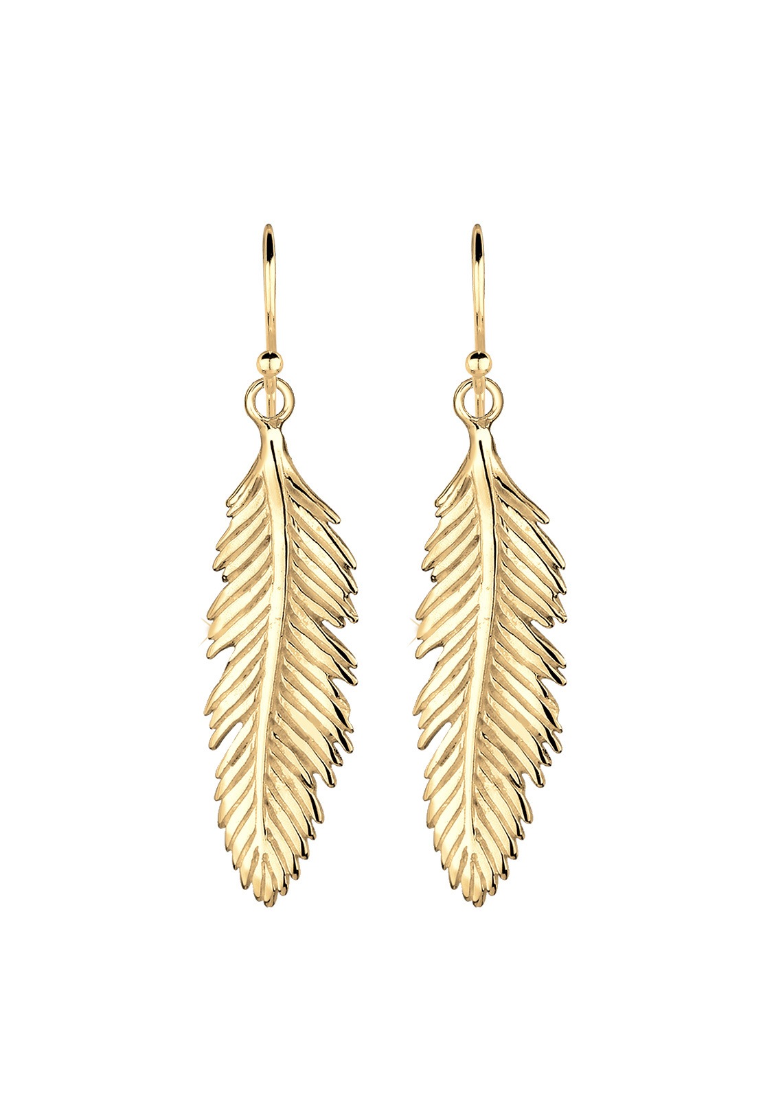 Elli Paar Ohrhänger »Ohrringe Ohrhänger Feder 925 Sterling Silber«