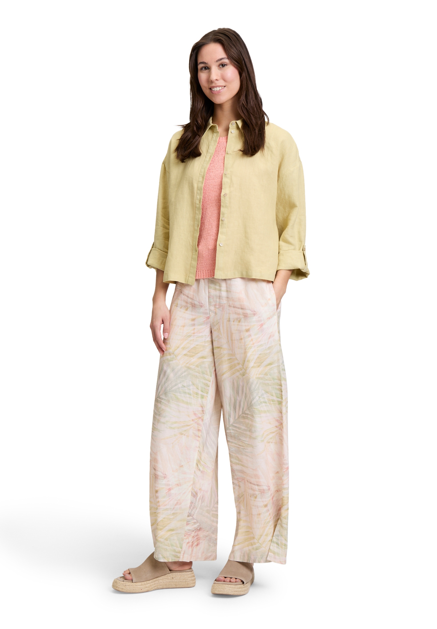 Cartoon Leinenhose »Leinenhose mit Aufdruck«