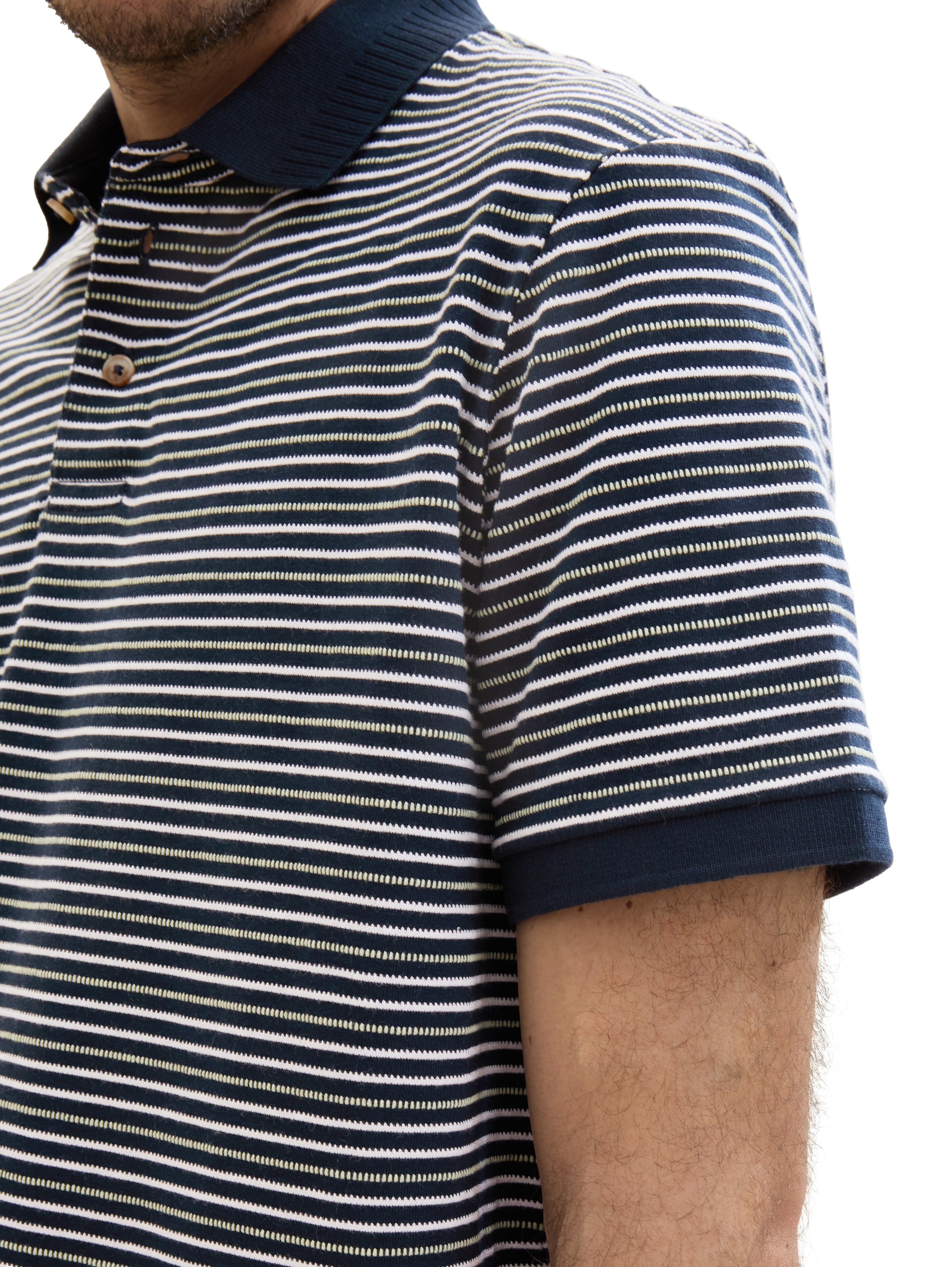 TOM TAILOR Poloshirt, in Streifen-Optik