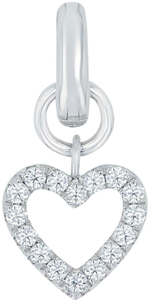 Amor Charm Herz »2038516«, mit Zirkonia (synth.)