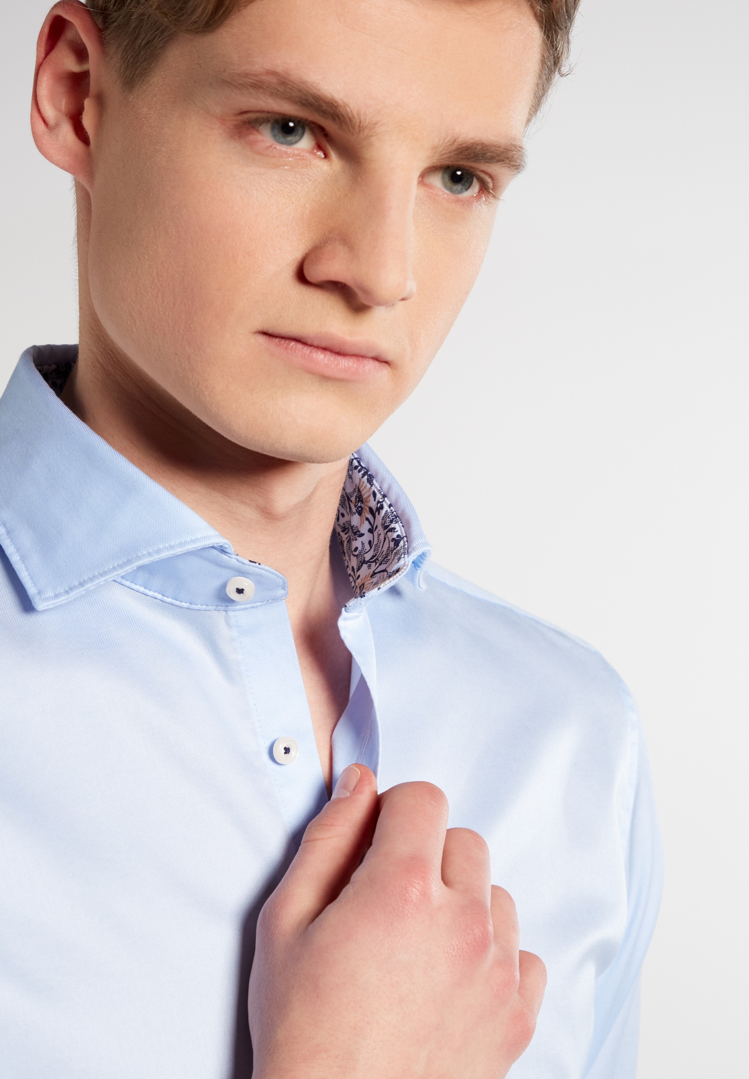 Eterna Langarmhemd »SLIM FIT« EASY IRON (bügelleicht)