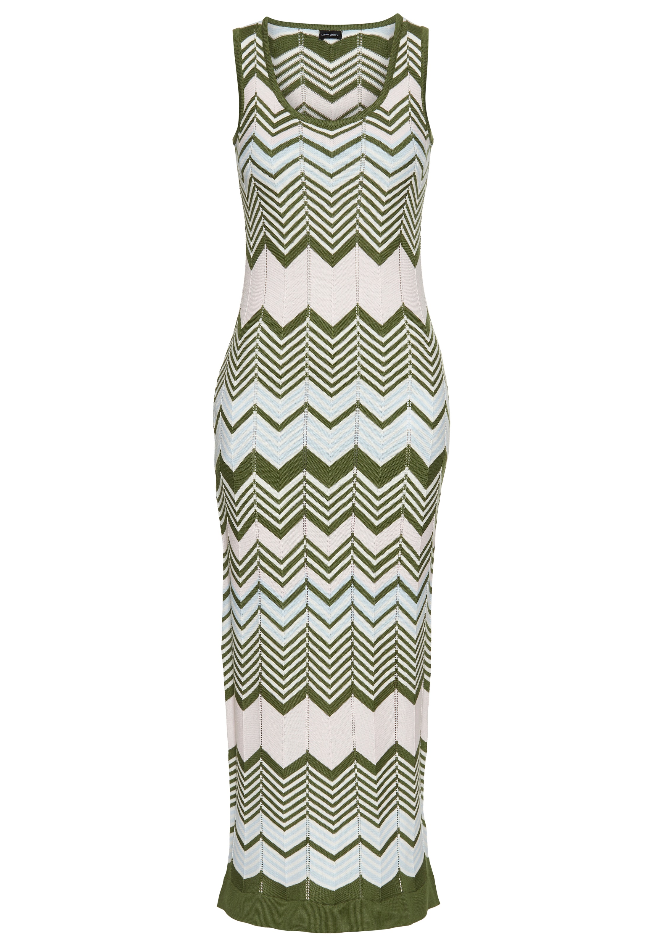 Laura Scott Strickkleid, in modischem Zickzack-Muster
