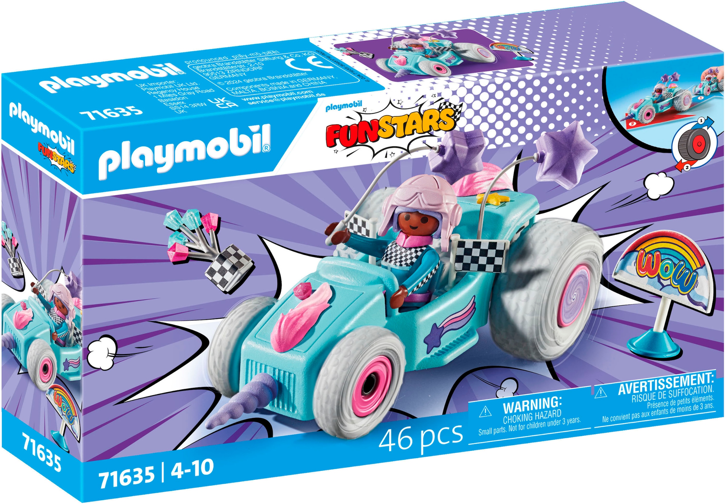 Playmobil® Konstruktions-Spielset »Rasendes Einhorn (71635), Funstars«, (46 St.), Made in Germany