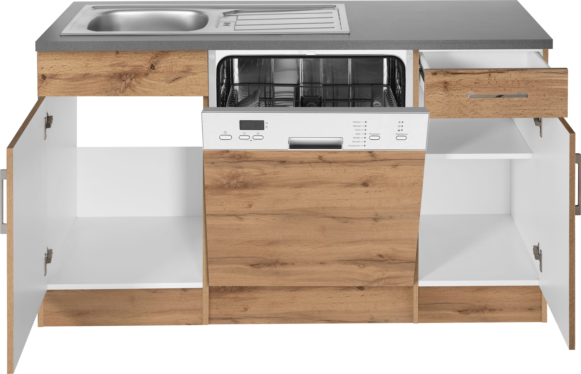 KOCHSTATION Winkelküche »KS-Colmar« ohne E-Geräte, Stellbreite 210/330 cm