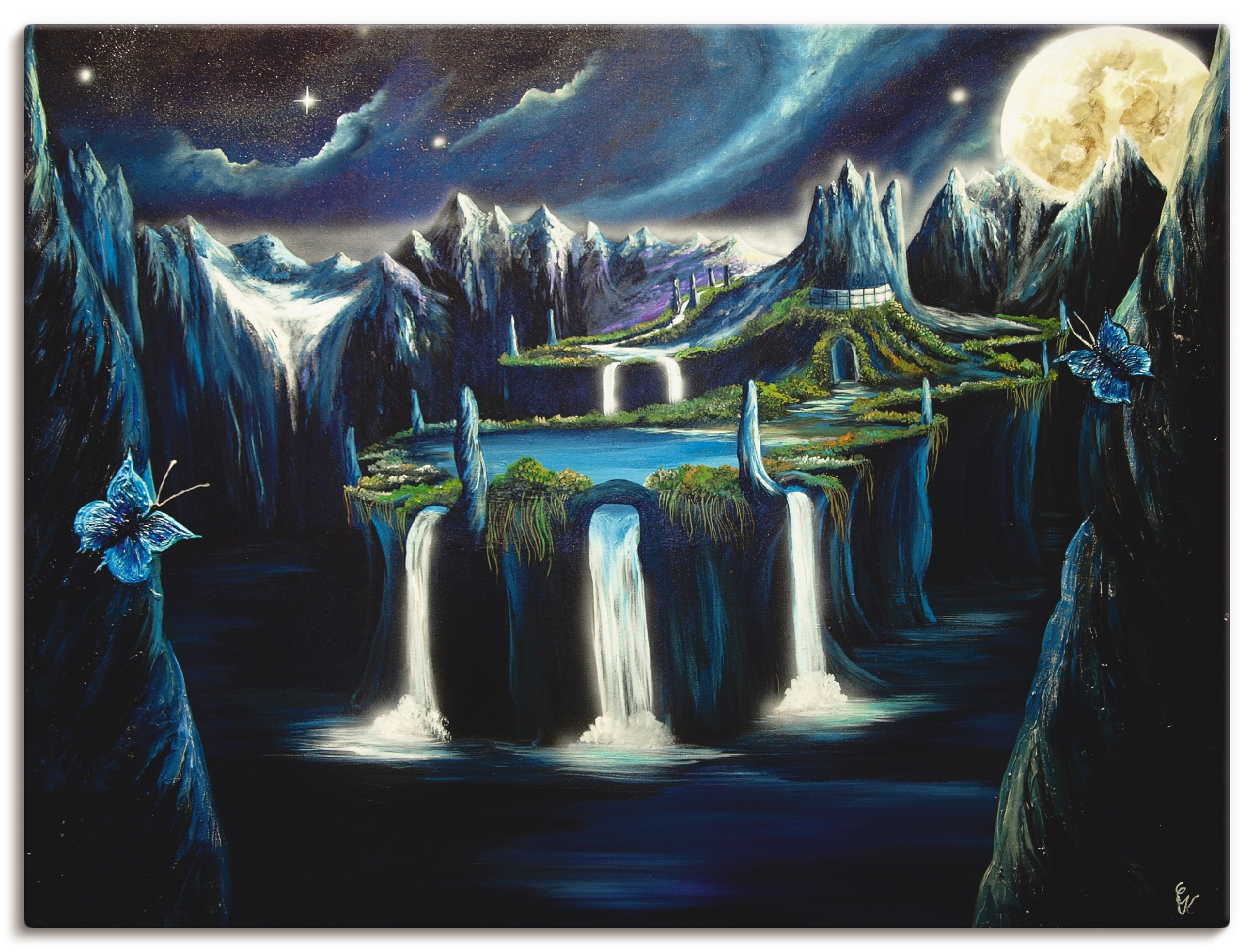 Artland Wandbild »Meine Insel«, Landschaften, (1 St.), in vielen Größen & Produktarten - Alubild / Outdoorbild für den Außenbereich, Leinwandbild, Poster, Wandaufkleber / Wandtattoo auch für Badezimmer geeignet