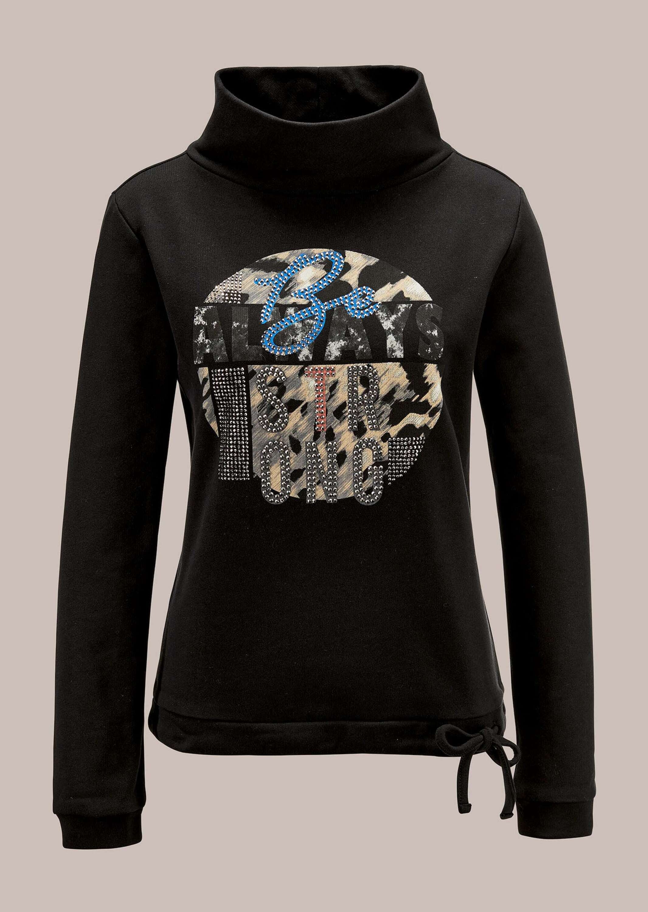 MADELEINE Langarmshirt »Sweatshirt mit PRIVACY-Logo-Print Bedrucktes Sweatshirt mit Glanzakzenten«