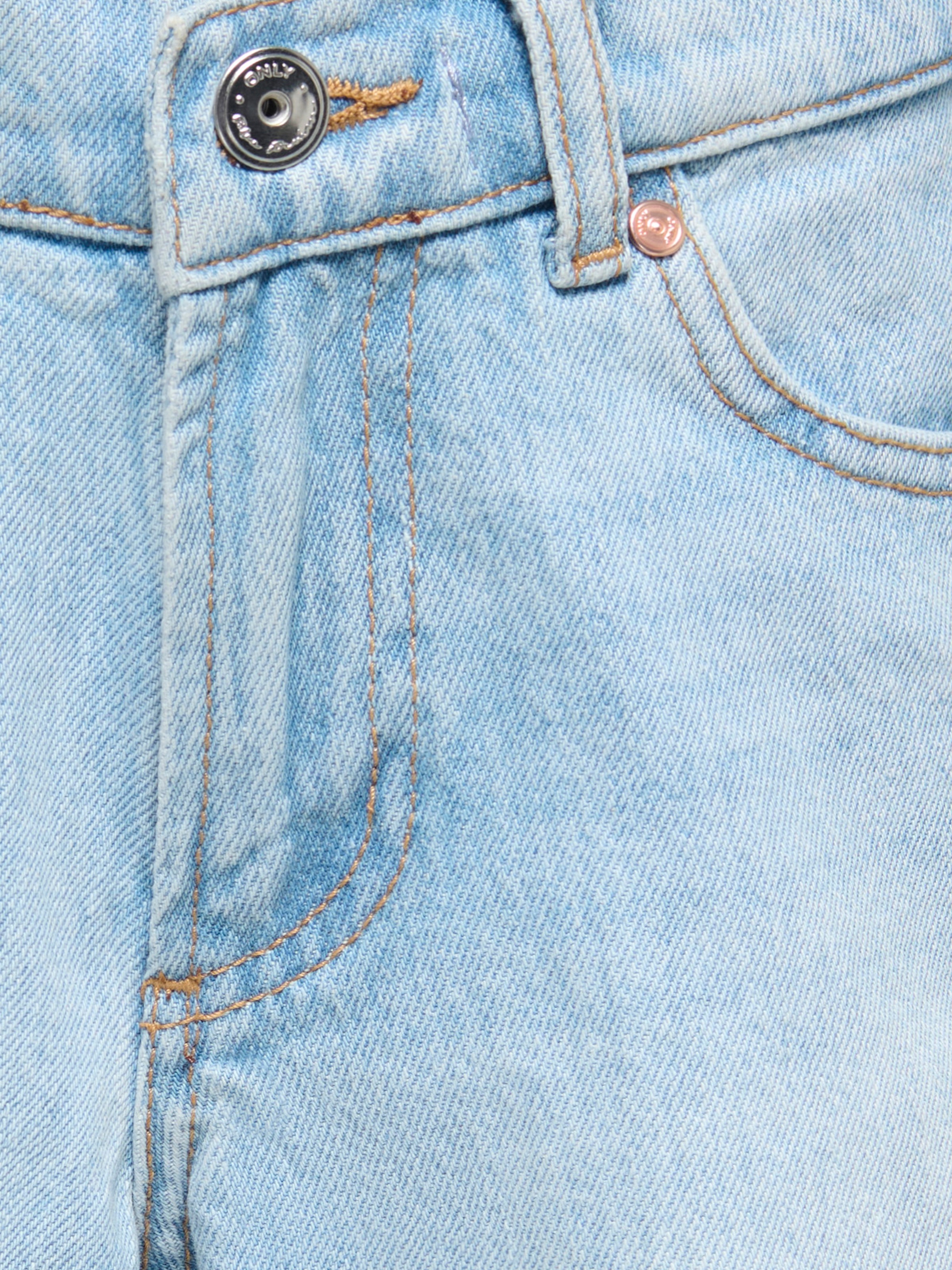 KIDS ONLY Jeansshorts »KOGROBYN HW RW SHORTS AZG84 DNM NOOS« mit offener Kante am Bein