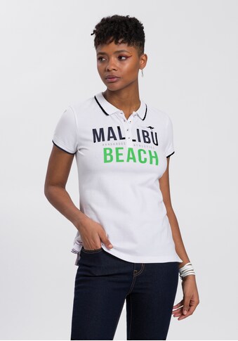 KangaROOS Poloshirt, mit großem Malibu-Beach Logo-Druck - NEUE KOLLEKTION kaufen
