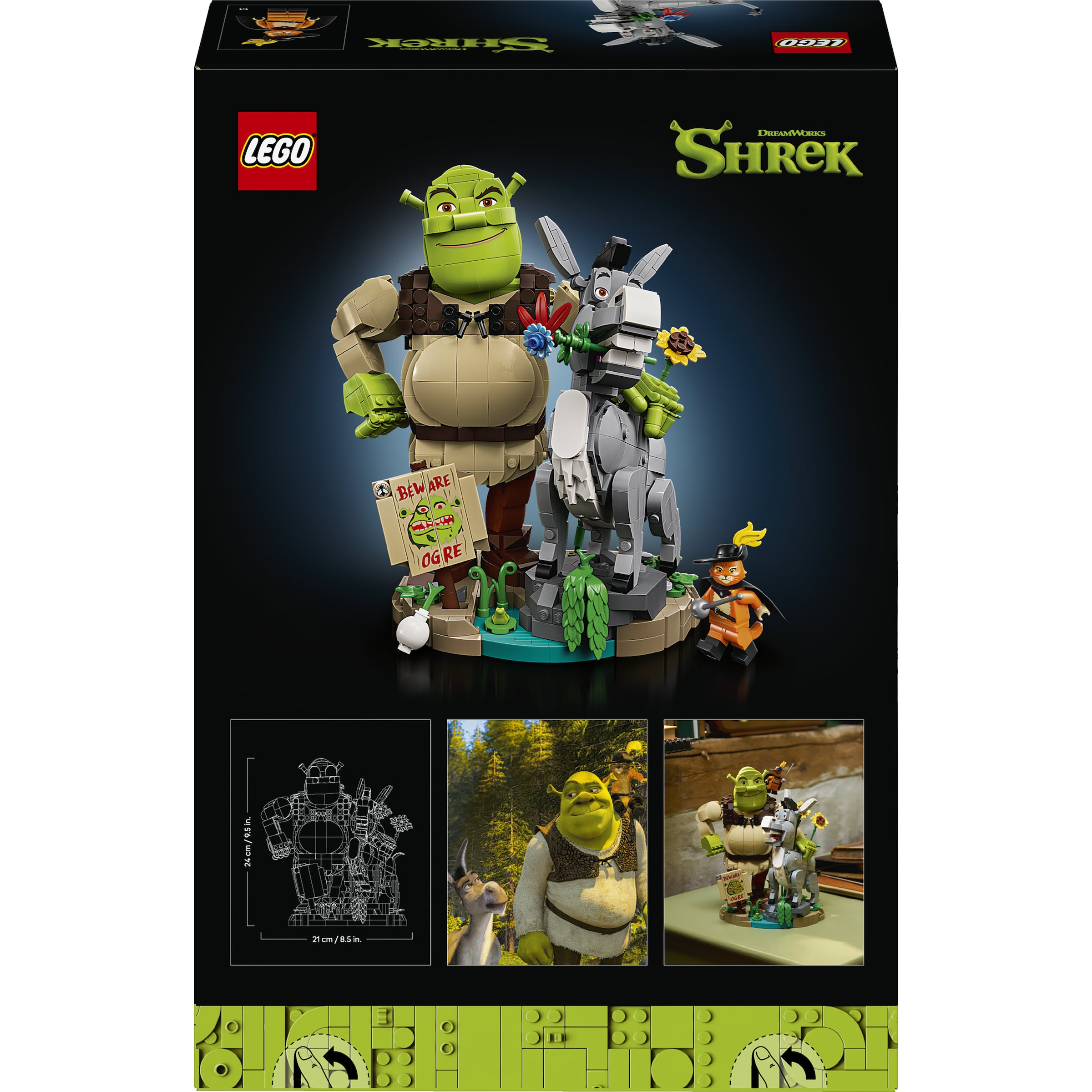 LEGO® Konstruktionsspielsteine »Shrek, Esel und Der Gestiefelte Kater (72423), LEGO Shrek« Made in Europe