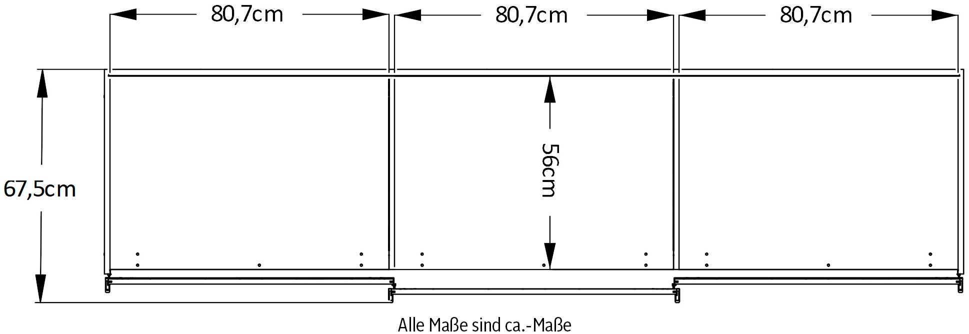 STAUD Schwebetürenschrank »Sinfonie Plus, edles Design in hochwertiger Qualität, Made in Germany« Mit Spiegeltür und vier verschiedenen Ausstattungsvarianten