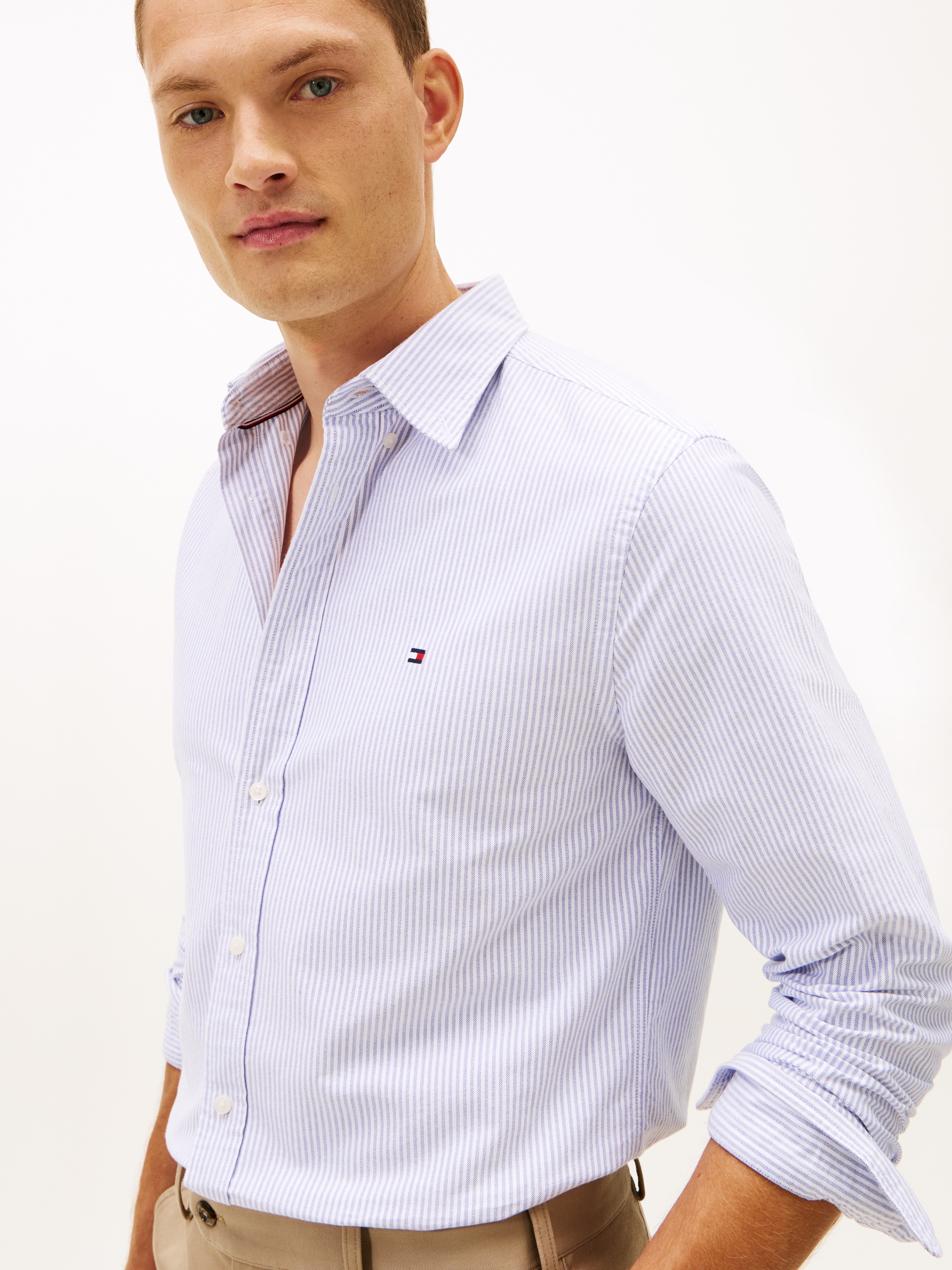 Tommy Hilfiger Langarmhemd »HERITAGE OXFORD STRIPE Regular Fit SHIRT«
