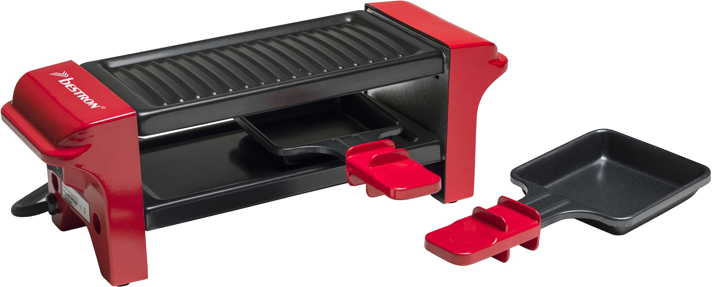 bestron Raclette »AGR102«, 2 St. Raclettepfännchen, 350 W, Antihaftbeschichtung