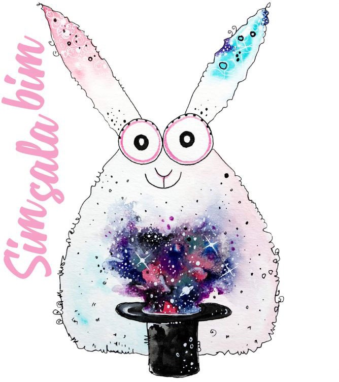 Wall-Art Wandtattoo »Magisch Kaninchen Sim Sala Bim«