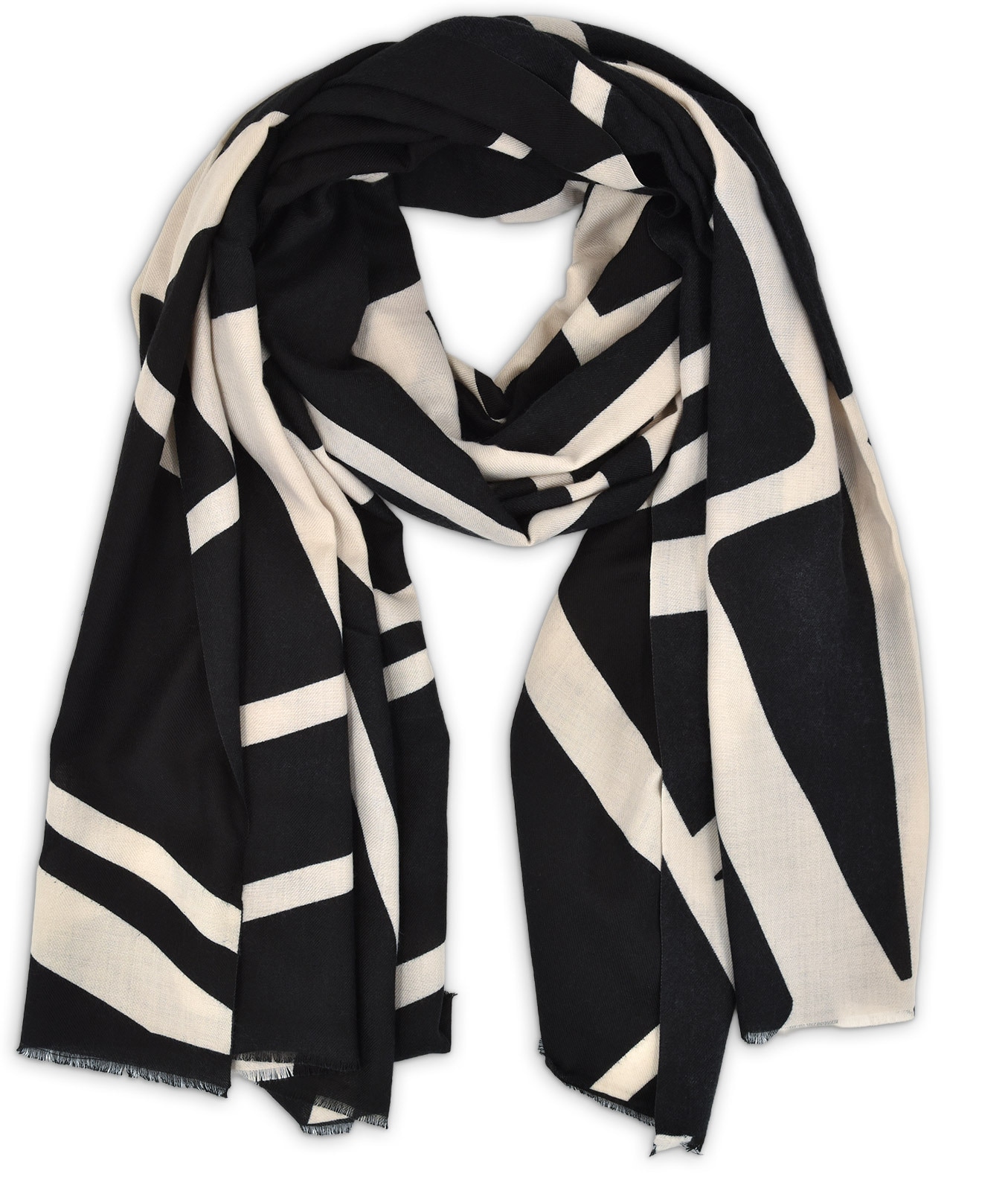 styleBREAKER Schal »Schal mit Graphic Lines Muster« 1 Stk.