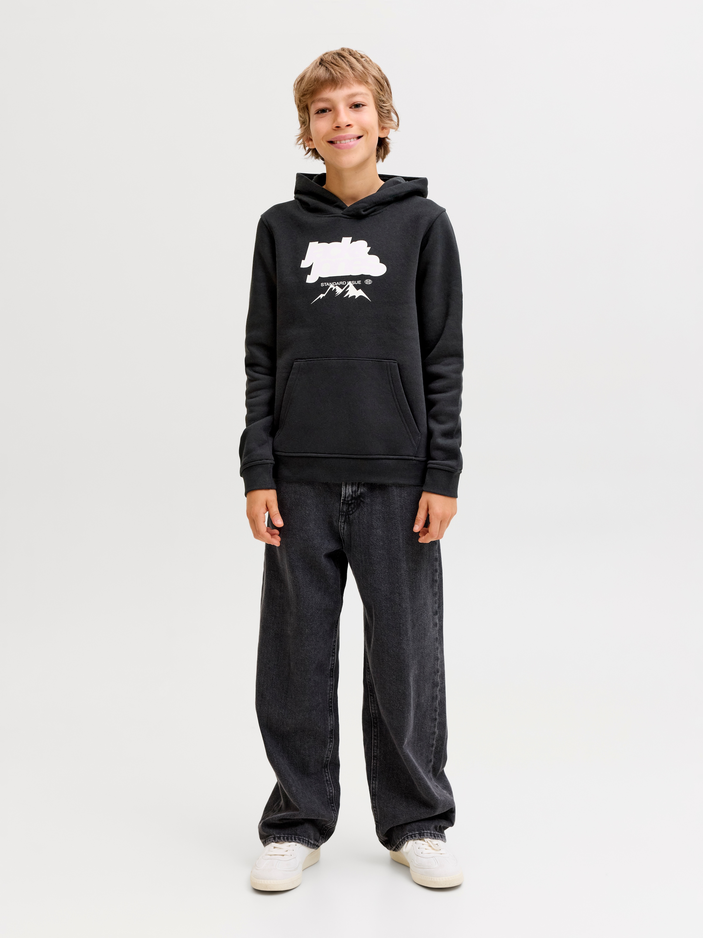 Jack & Jones Junior Kapuzensweatshirt »JCOFLARE FRONT SWEAT HOOD FST JNR«
