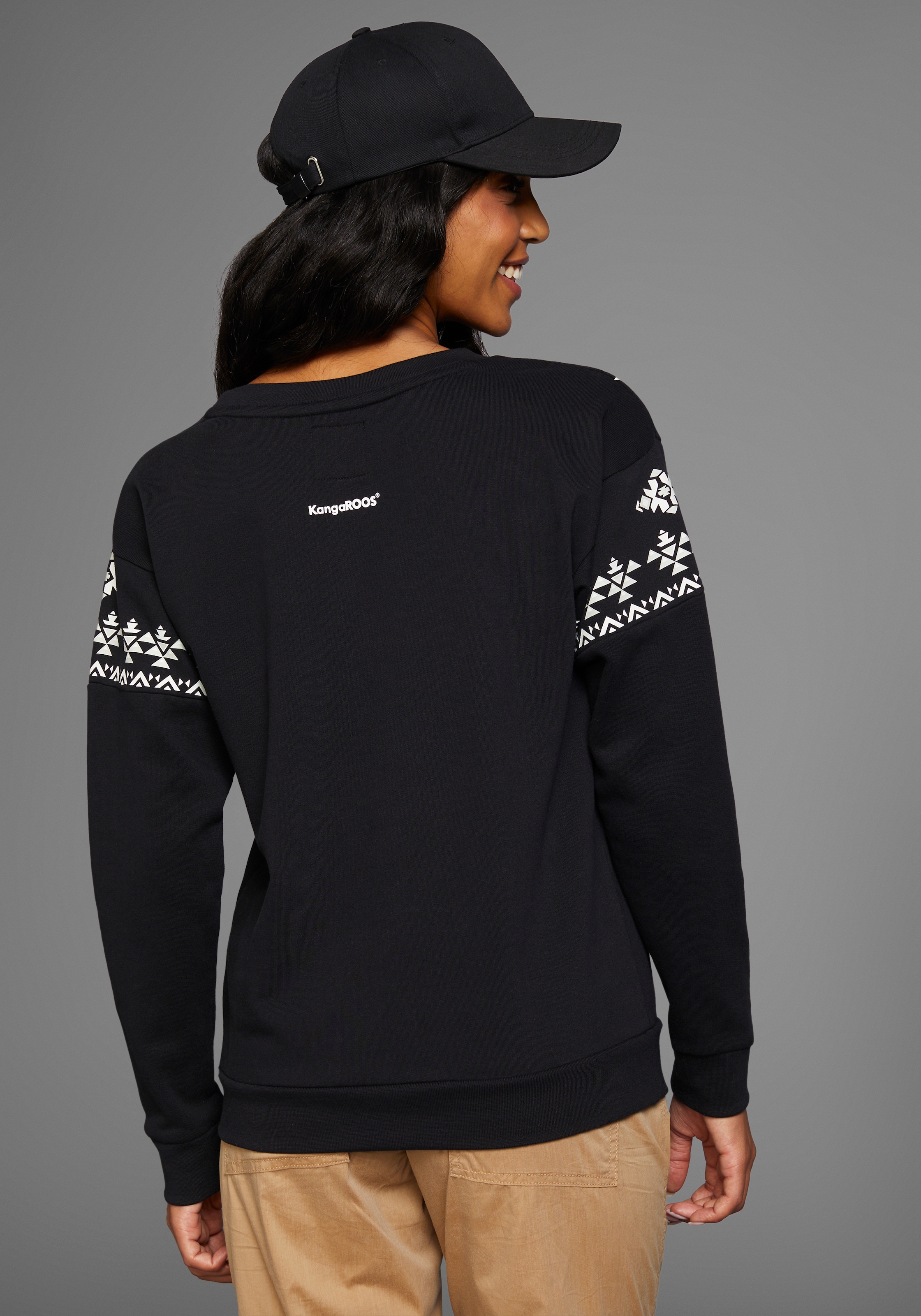 KangaROOS Sweatshirt, mit Norweger-Print