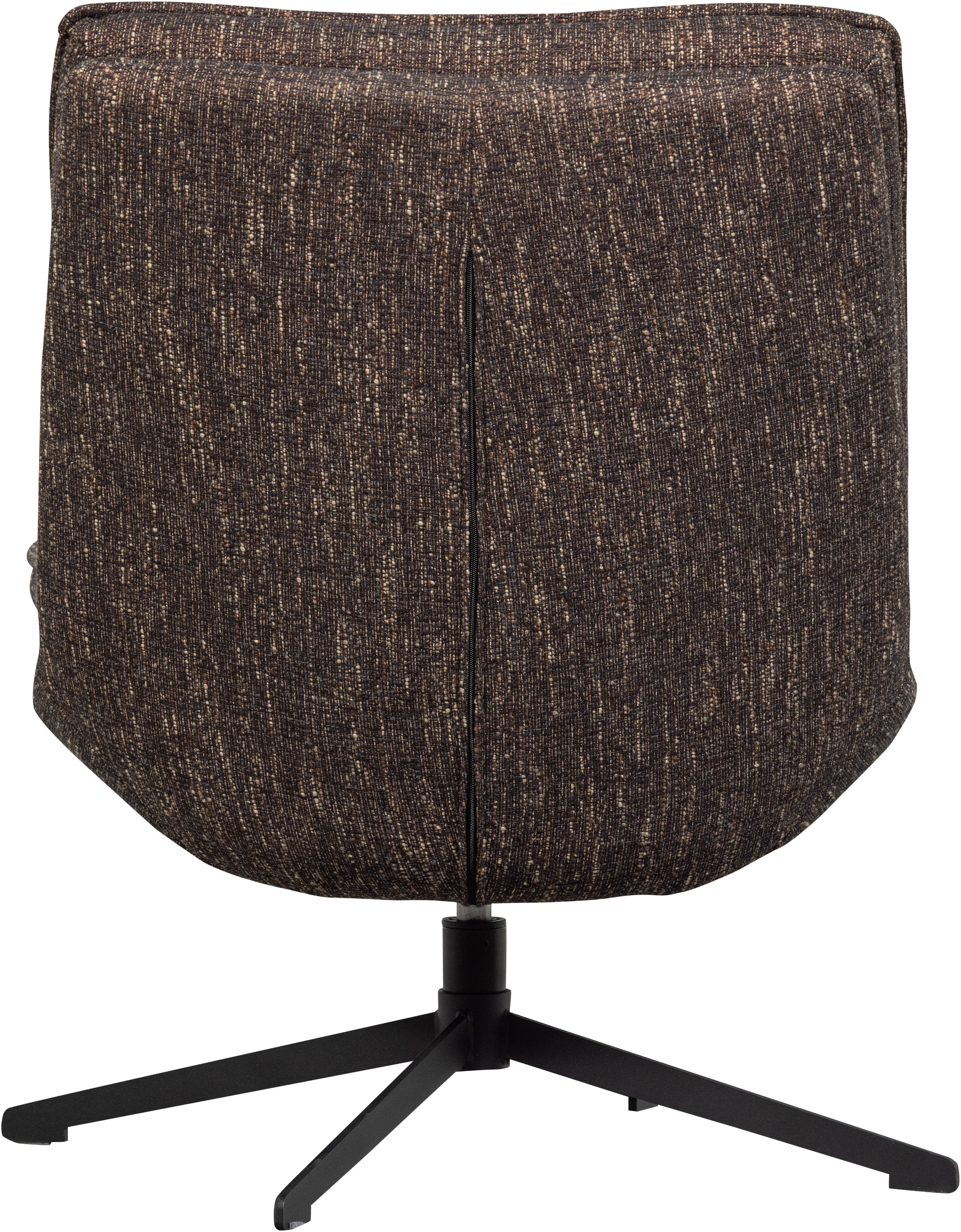 WOOOD Drehsessel »Milaro mit Fling-Melange-Bezug und Drehmechanismus B75 x T94 x H88 cm« Hohe Verschleißfestigkeit, Tragkraft 120 kg, mittlere Sitzhöhe