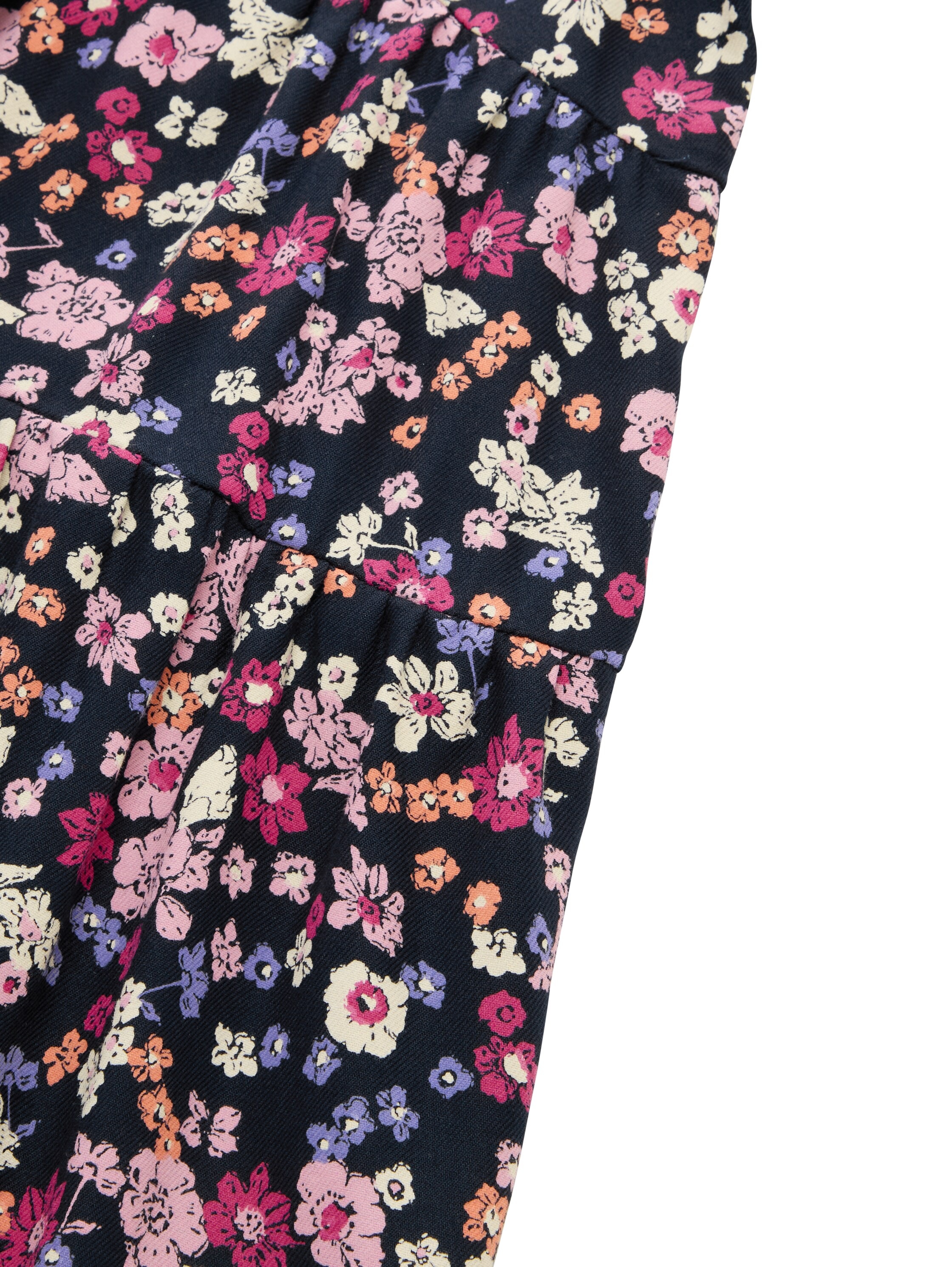 TOM TAILOR Midikleid Ohne Taschen mit floralen Allover-Muster