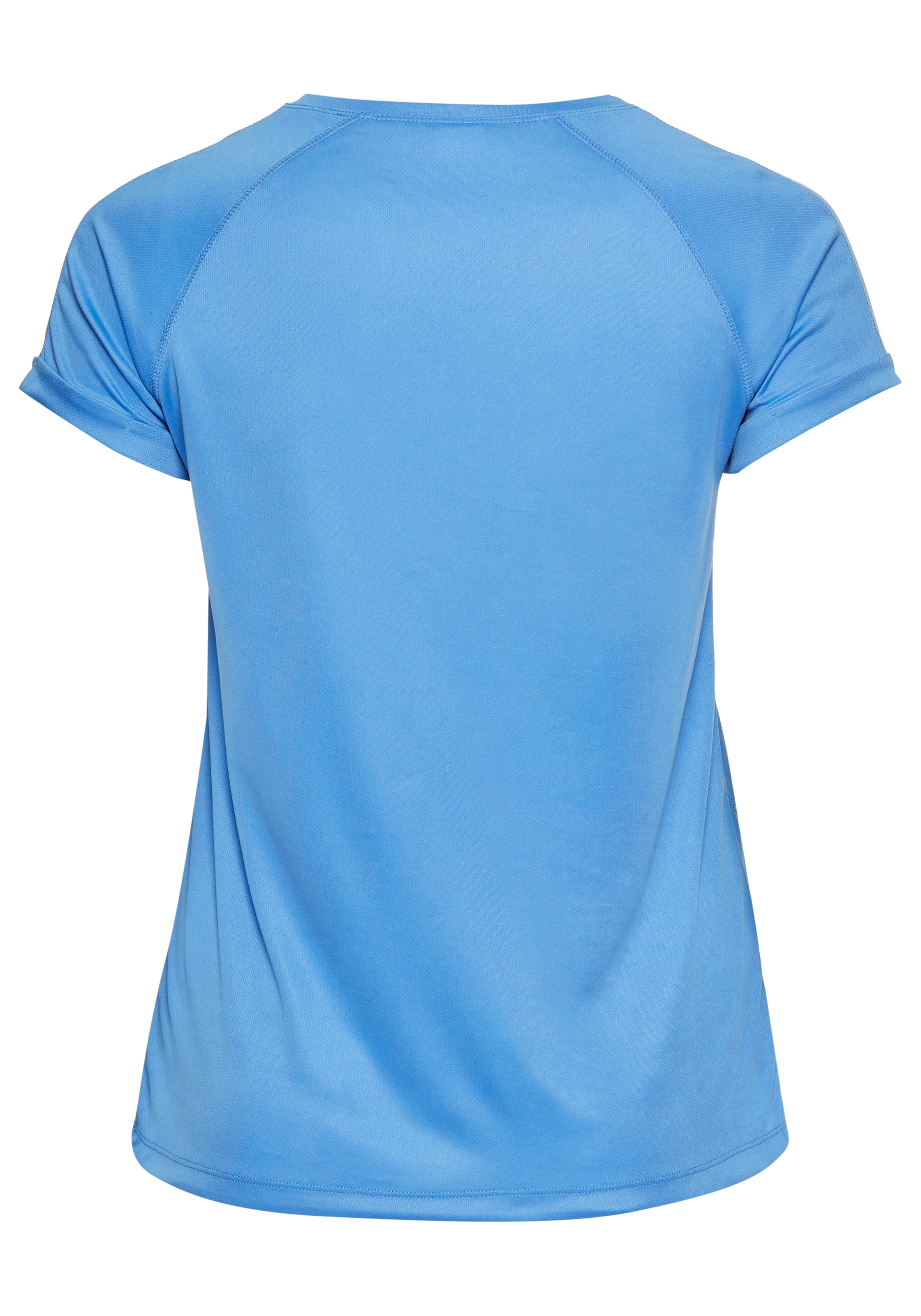 KangaROOS Funktionsshirt, Kurzarm, figurumspielend, hüftbedeckend, mit V-Ausschnitt