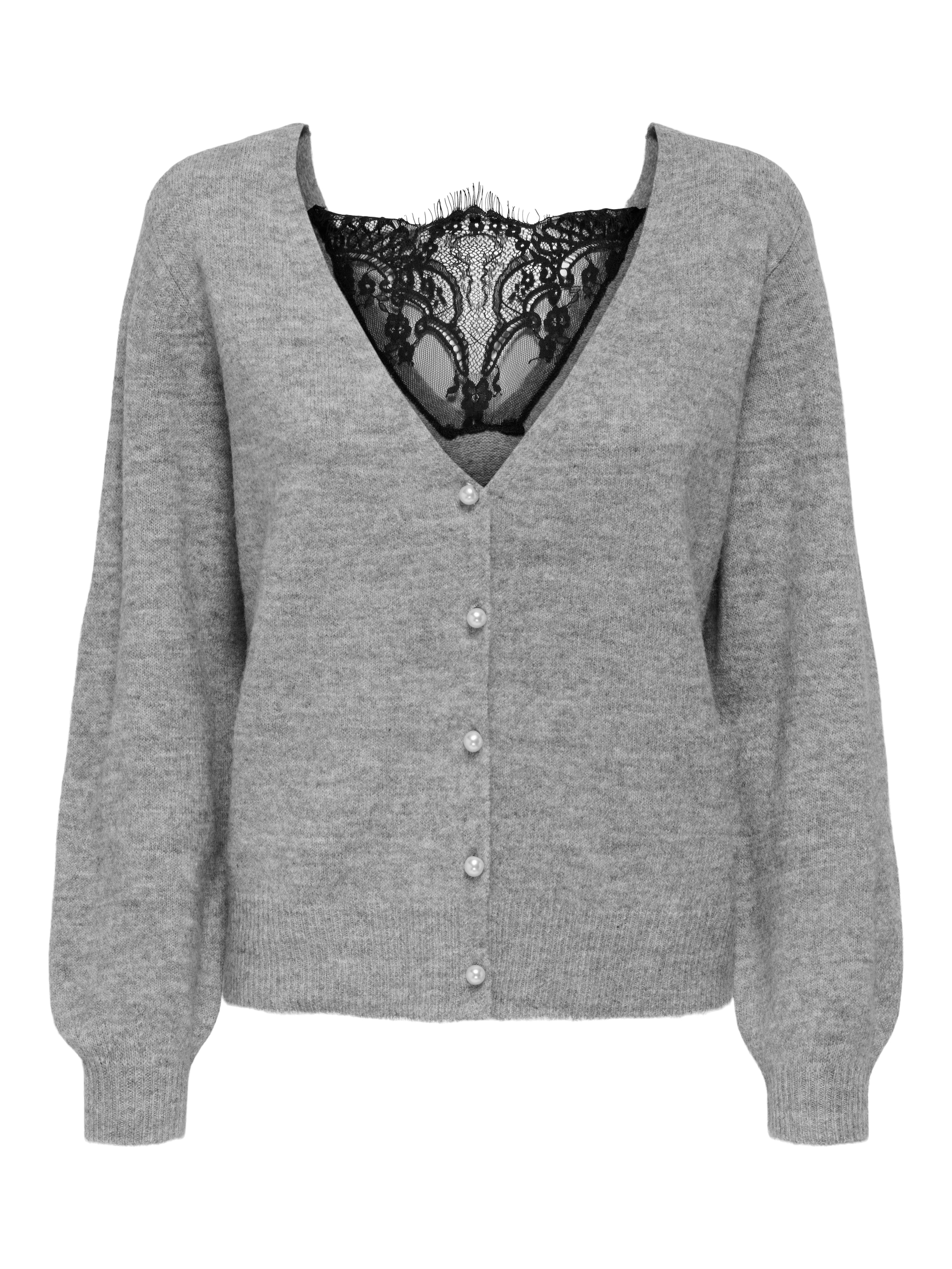 ONLY Strickjacke »ONLADELE LS LACE MIX REVERS CARDI CC KNT«
