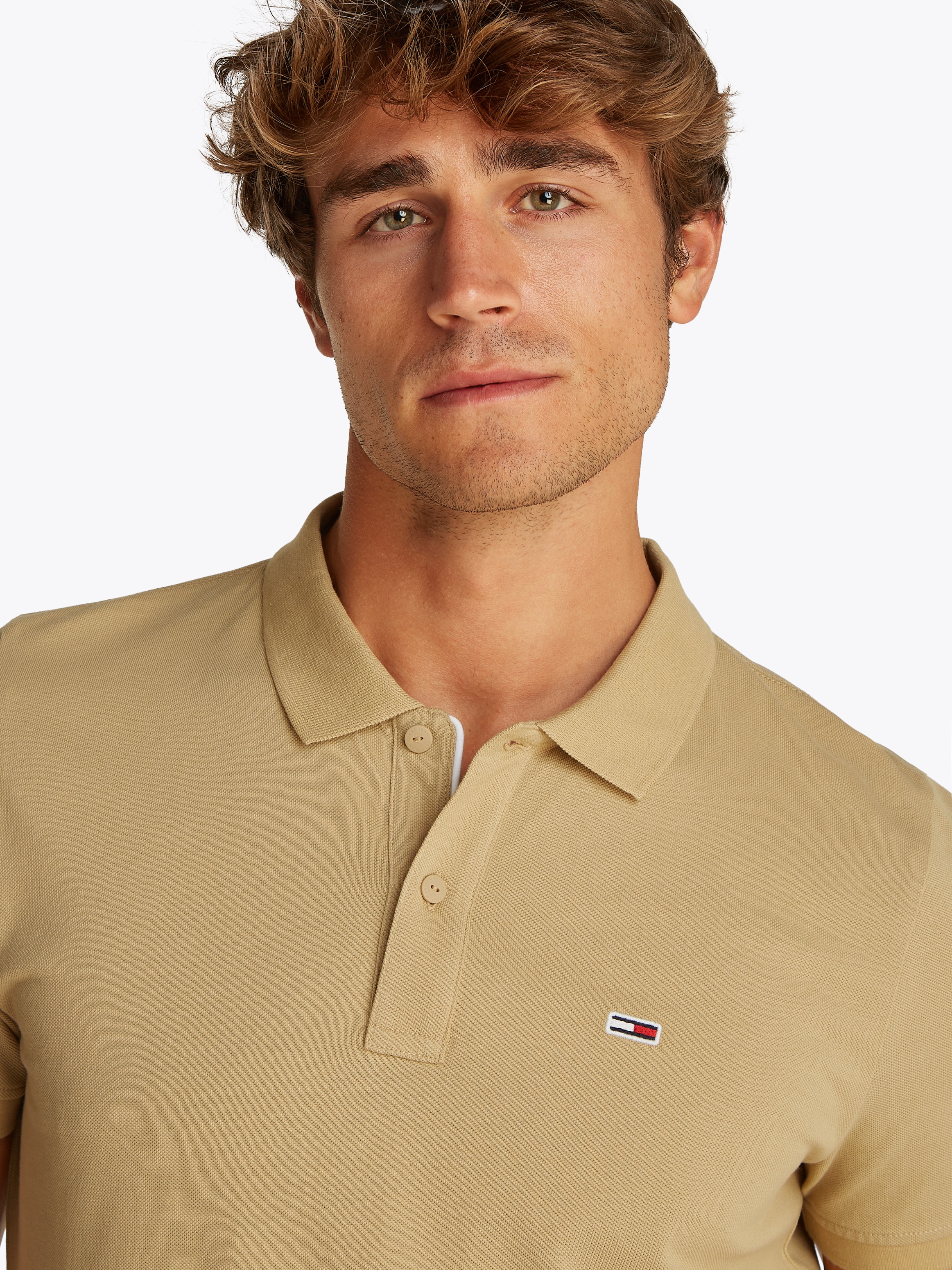 Tommy Jeans Poloshirt »TJM SLIM PLACKET POLO EXT«