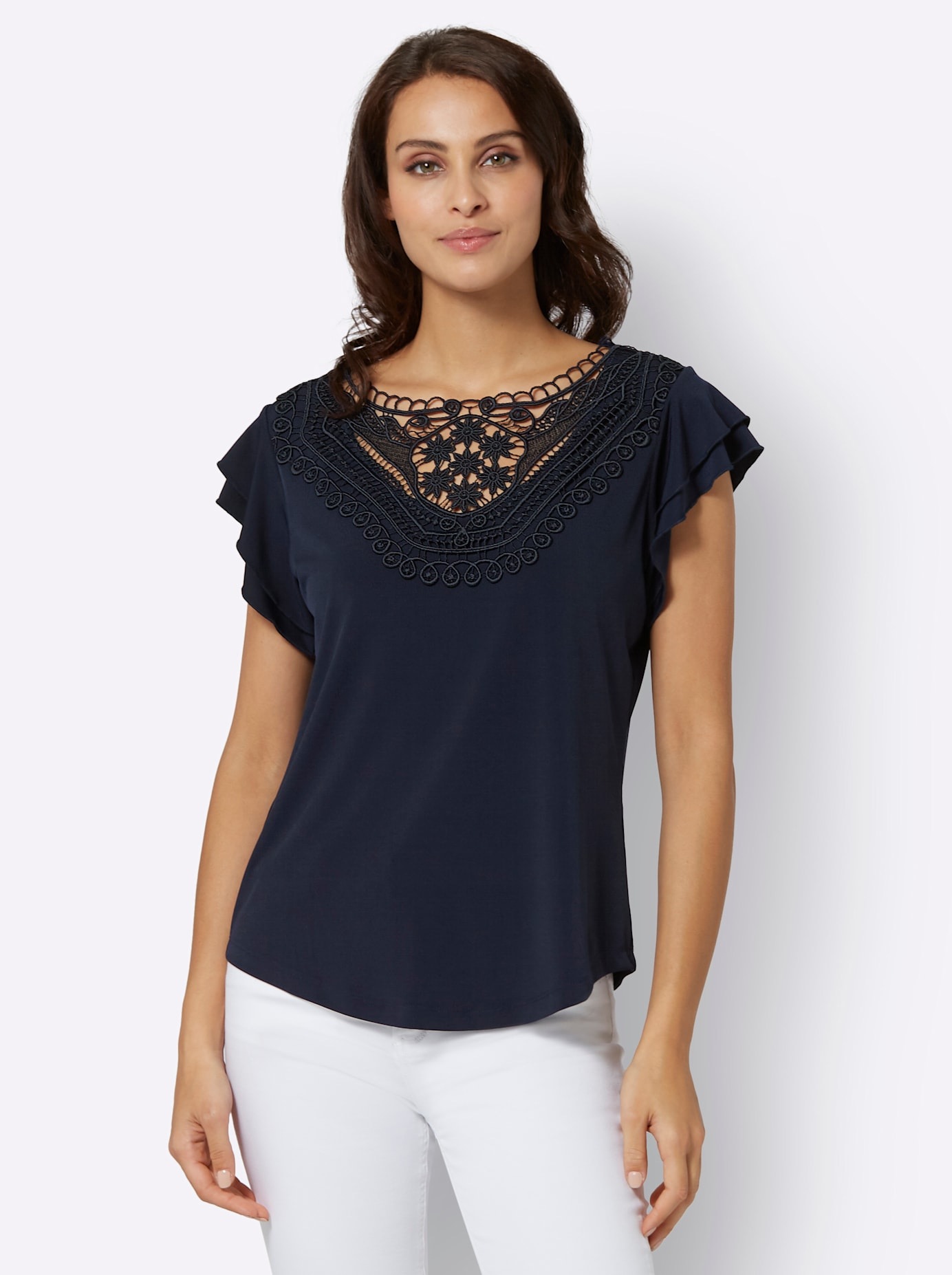 Lady Kurzarmshirt »Shirt«, (1 tlg.)
