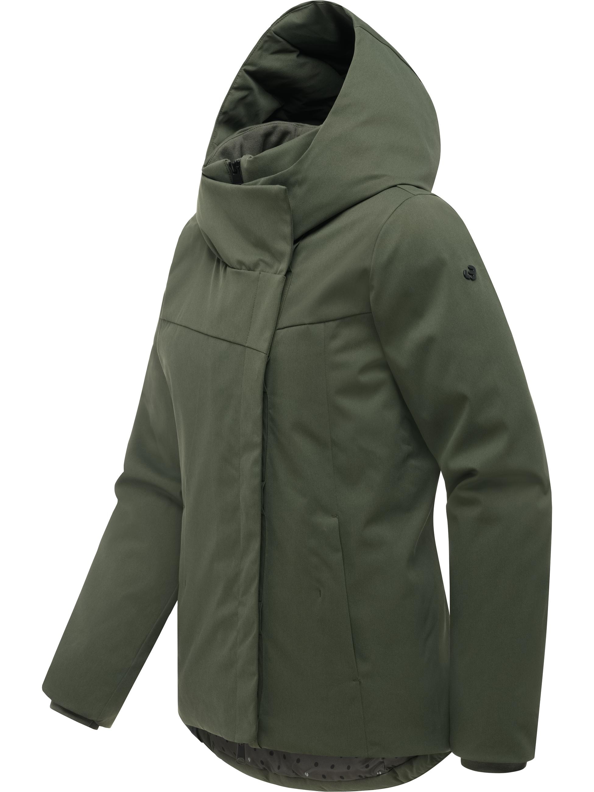 Ragwear Funktionsjacke »Funktionsjacke Pavleen Short Y« mit Kapuze Warme Damen Winterjacke mit Stehkragen und Kapuze