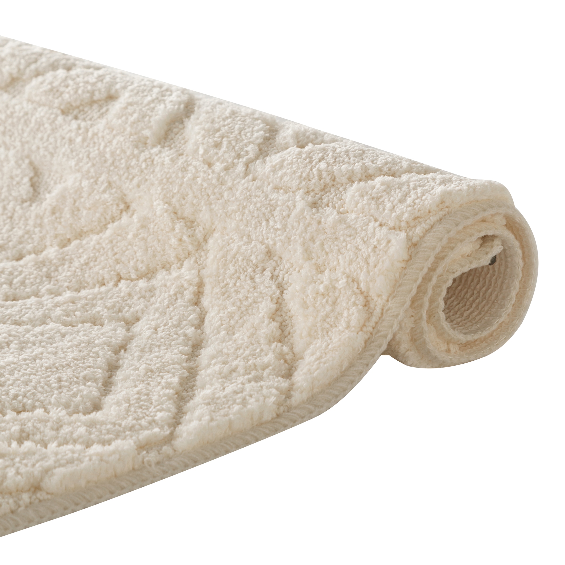 my home Badematte »Louvres, Badvorleger, Badezimmer Teppich, Duschvorleger« Höhe 10 mm rutschhemmend beschichtet schnell trocknend Badteppich, Uni Farben, Hoch-Tief Effekt, Boho-Style