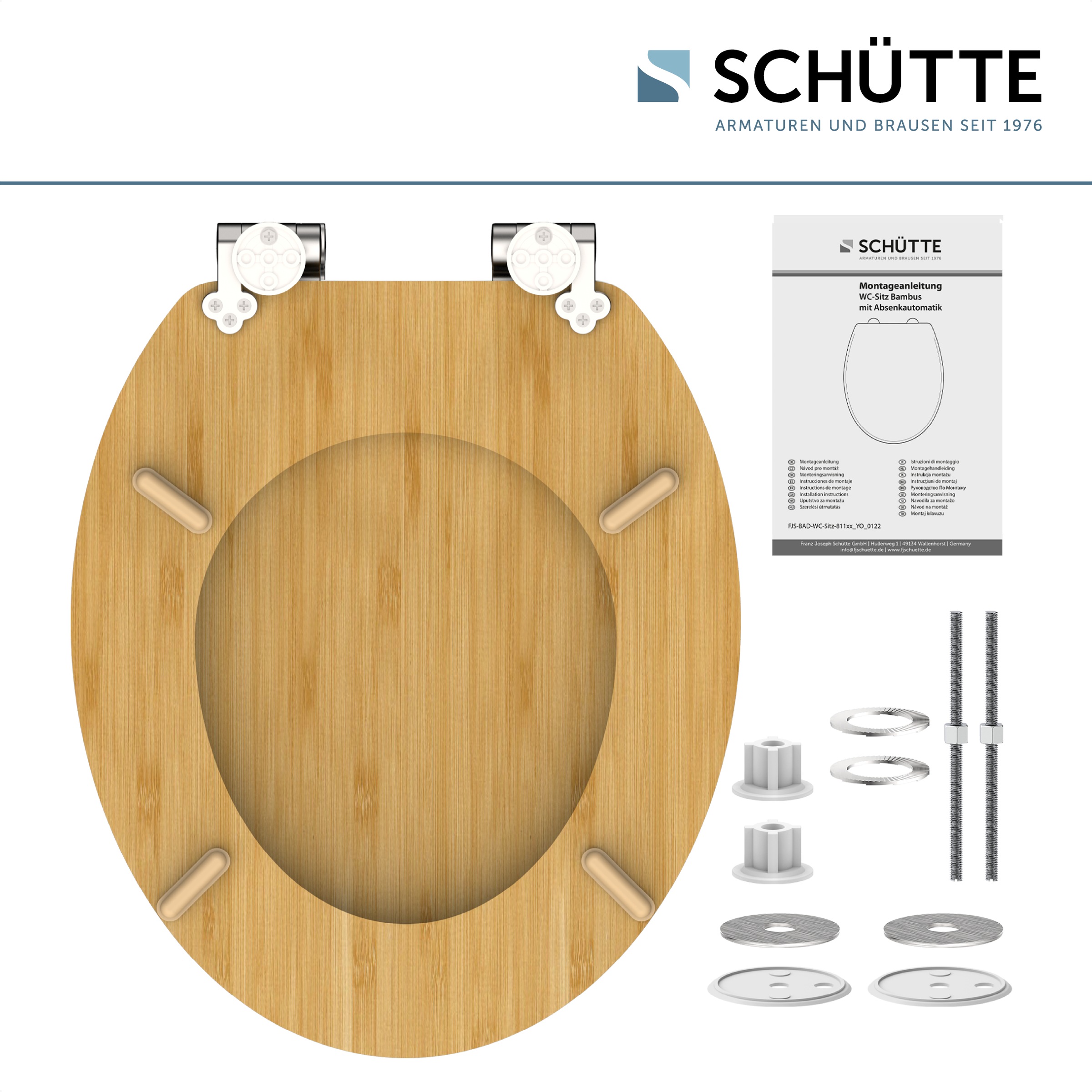Schütte WC-Sitz »Bambus« 1 Stk. tlg. bruchsicher und kratzfest, Absenkautomatik, Standardmaß