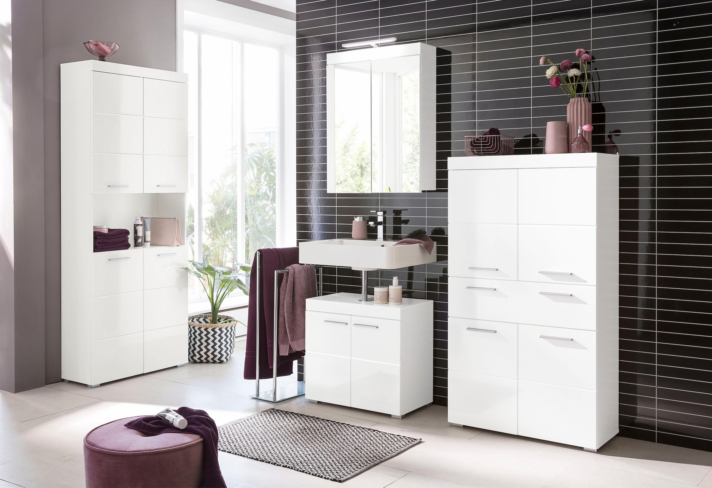 INOSIGN Spiegelschrank »Avena«, Badezimmerschrank wahlweise mit LED-Beleuchtung - (B/T/H) 60/17/77 cm