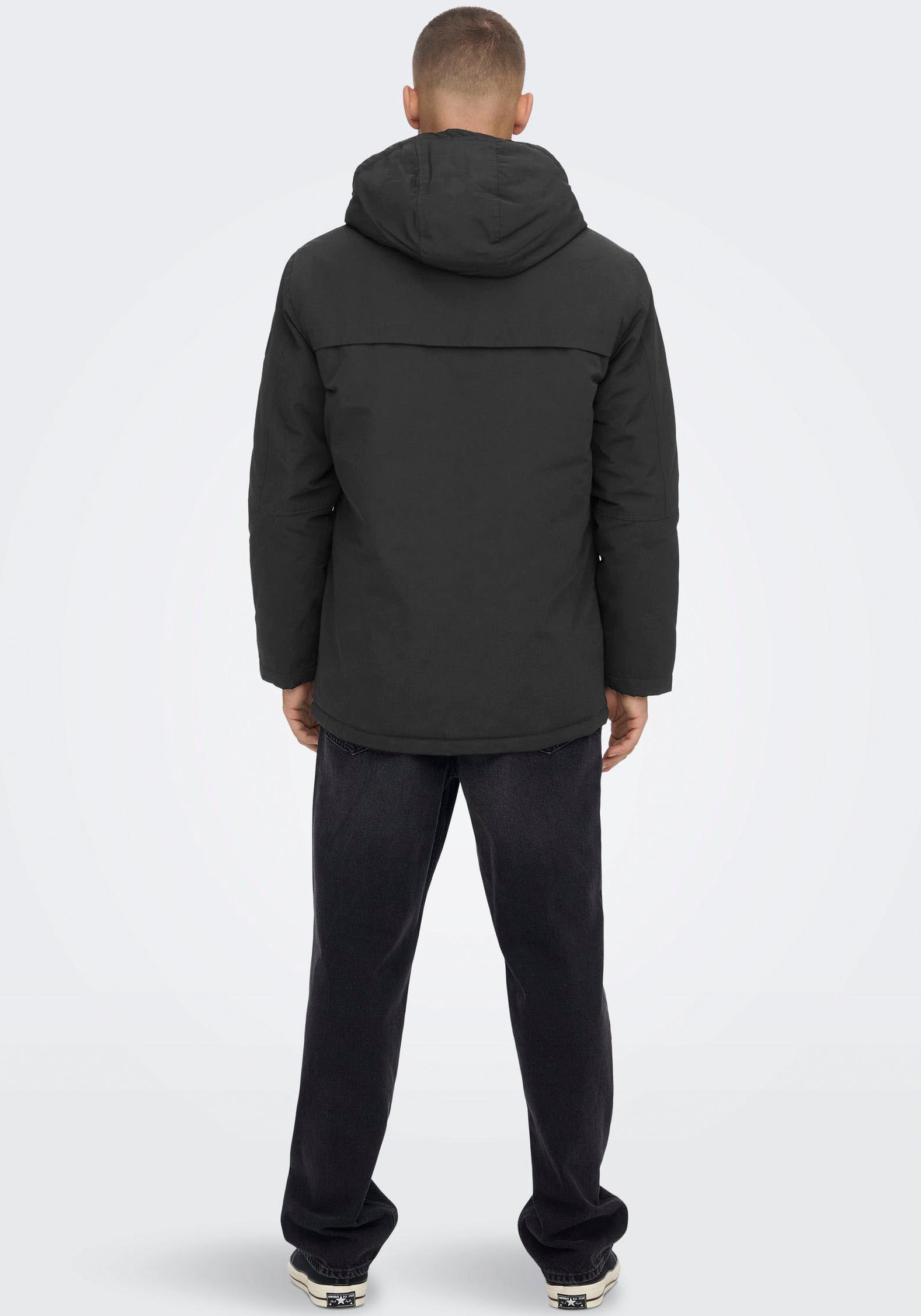 ONLY & SONS Langjacke »ONSJAYDEN PARKA NOOS OTW VD«, mit Kapuze