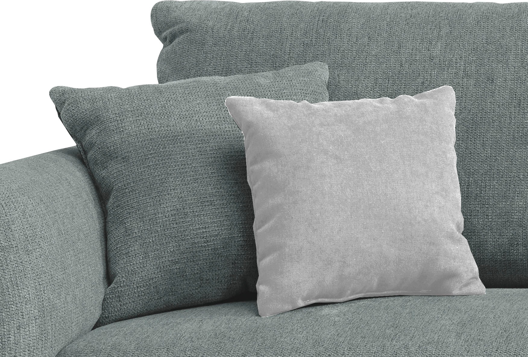 INOSIGN Ecksofa »Amarena L-Form«, inklusive Armlehnenverstellfunktion, 4x Zierkissen gratis