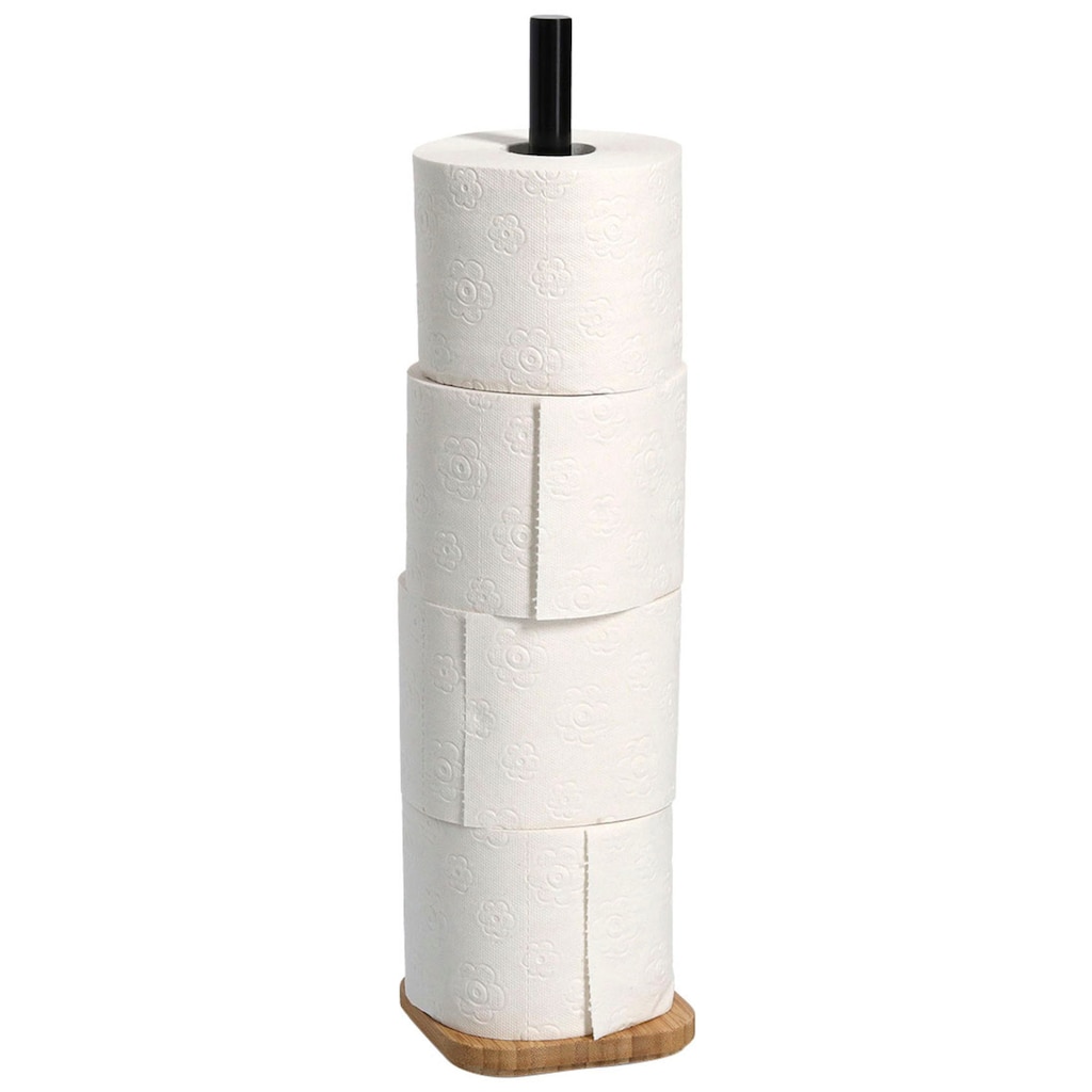 Zeller Present Toiletten-Ersatzrollenhalter, WC-Rollenhalter, Bambus