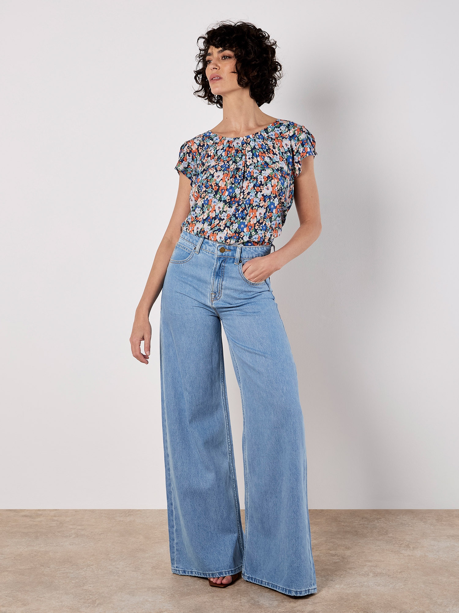 Apricot Druckbluse »Bluse« mit Tulpenärmeln