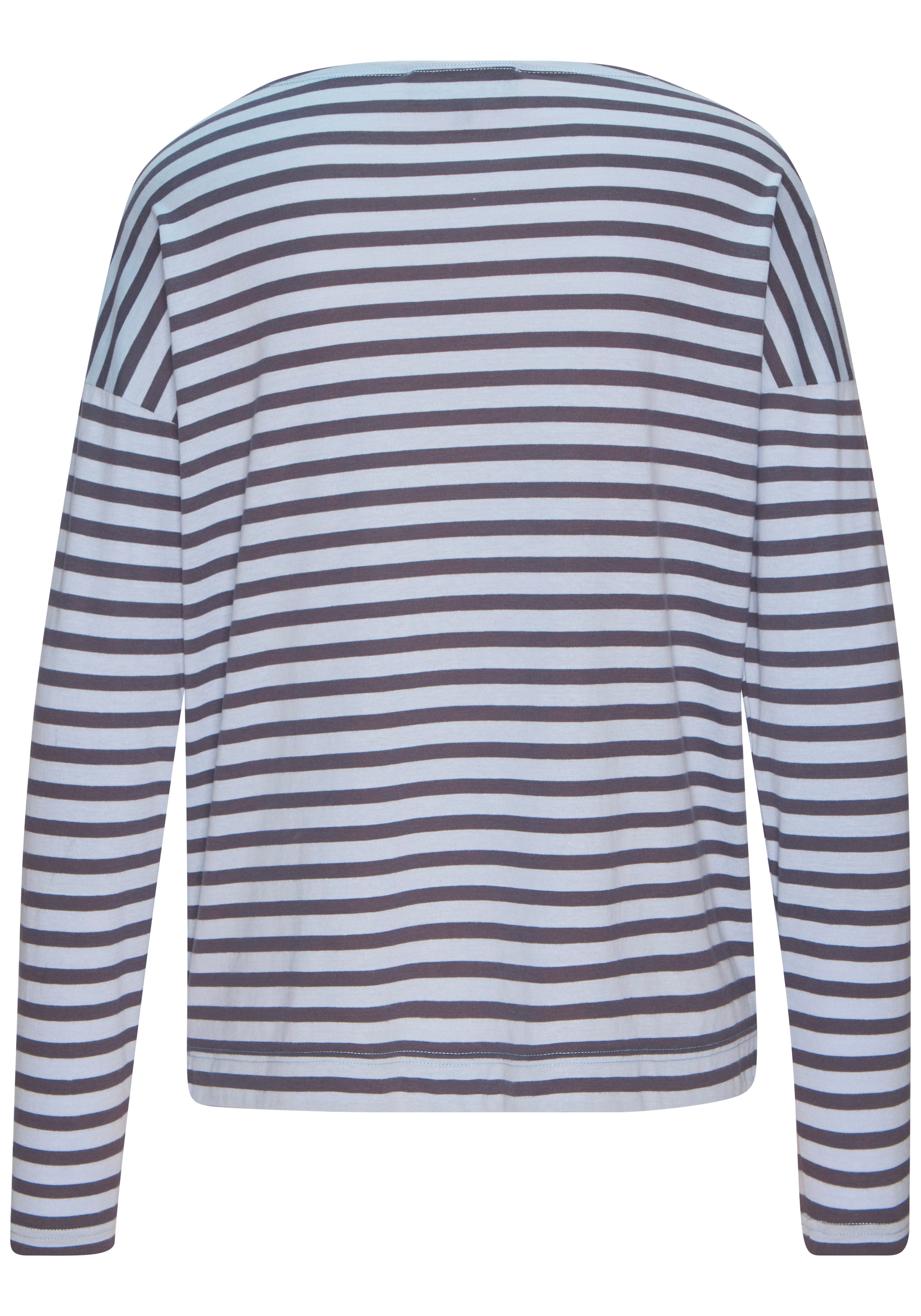 Elbsand Langarmshirt »Tooske« mit Ringelmuster, dezenter Logodruck, casual