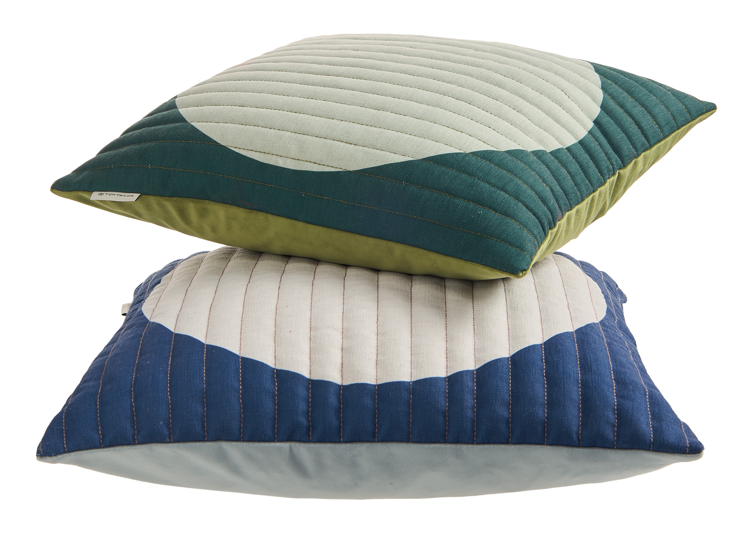 TOM TAILOR HOME Dekokissen »Circle«, mit graphischen Steppungen