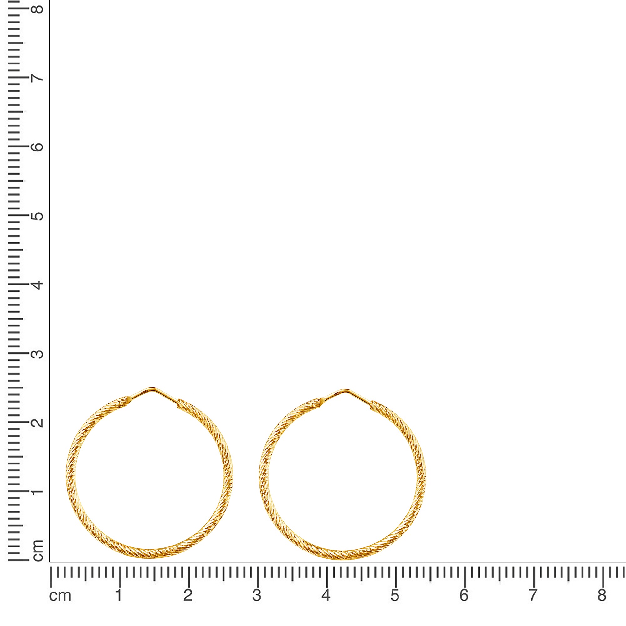 Firetti Paar Creolen »Schmuck Geschenk Silber 925 Ohrschmuck Ohrringe gedrehte Optik«