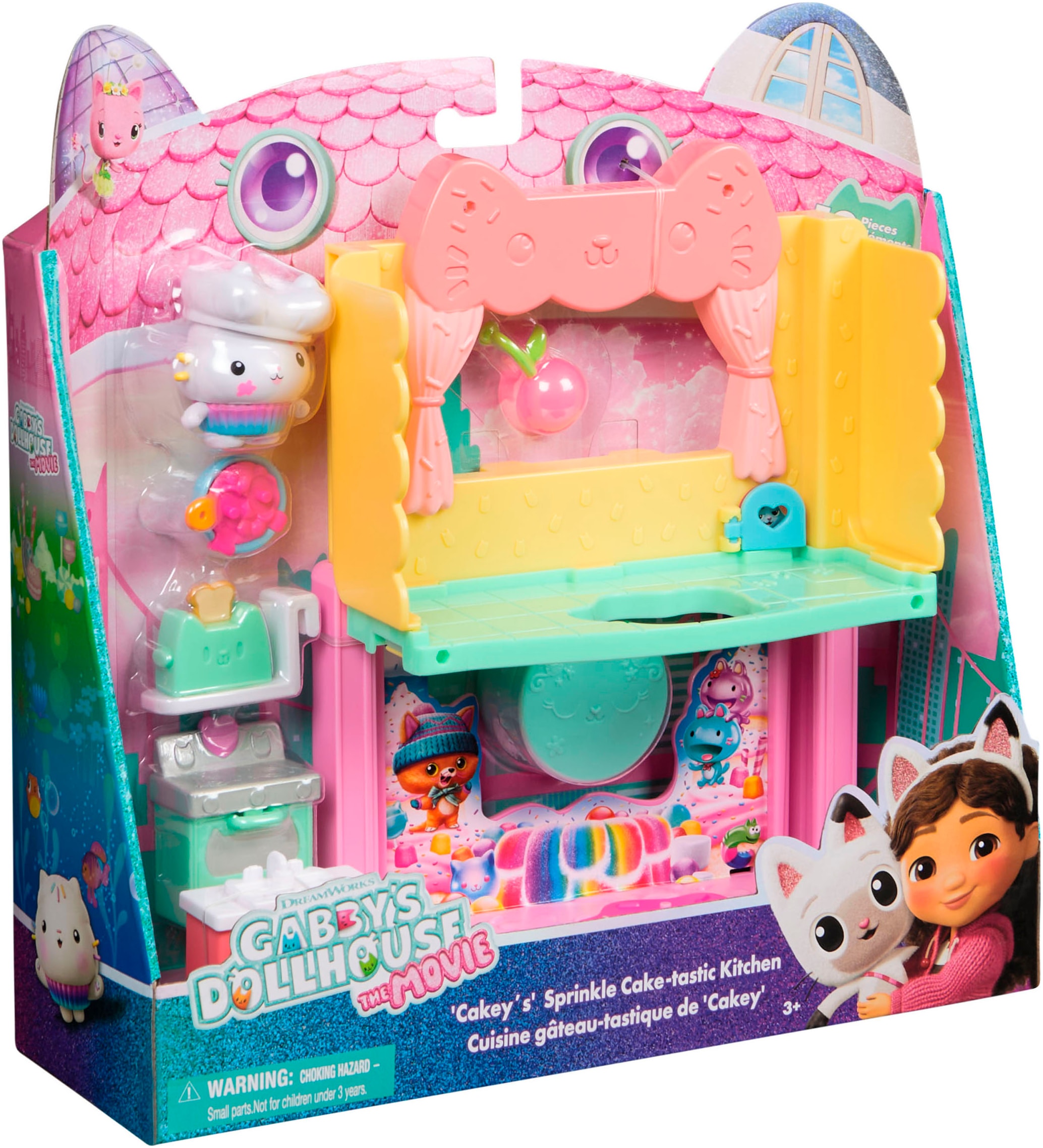 Spin Master Spielwelt »Gabby’s Dollhouse: Der Film – Portal Raum«, Cakeys zuckersüße Sprinkleküche"